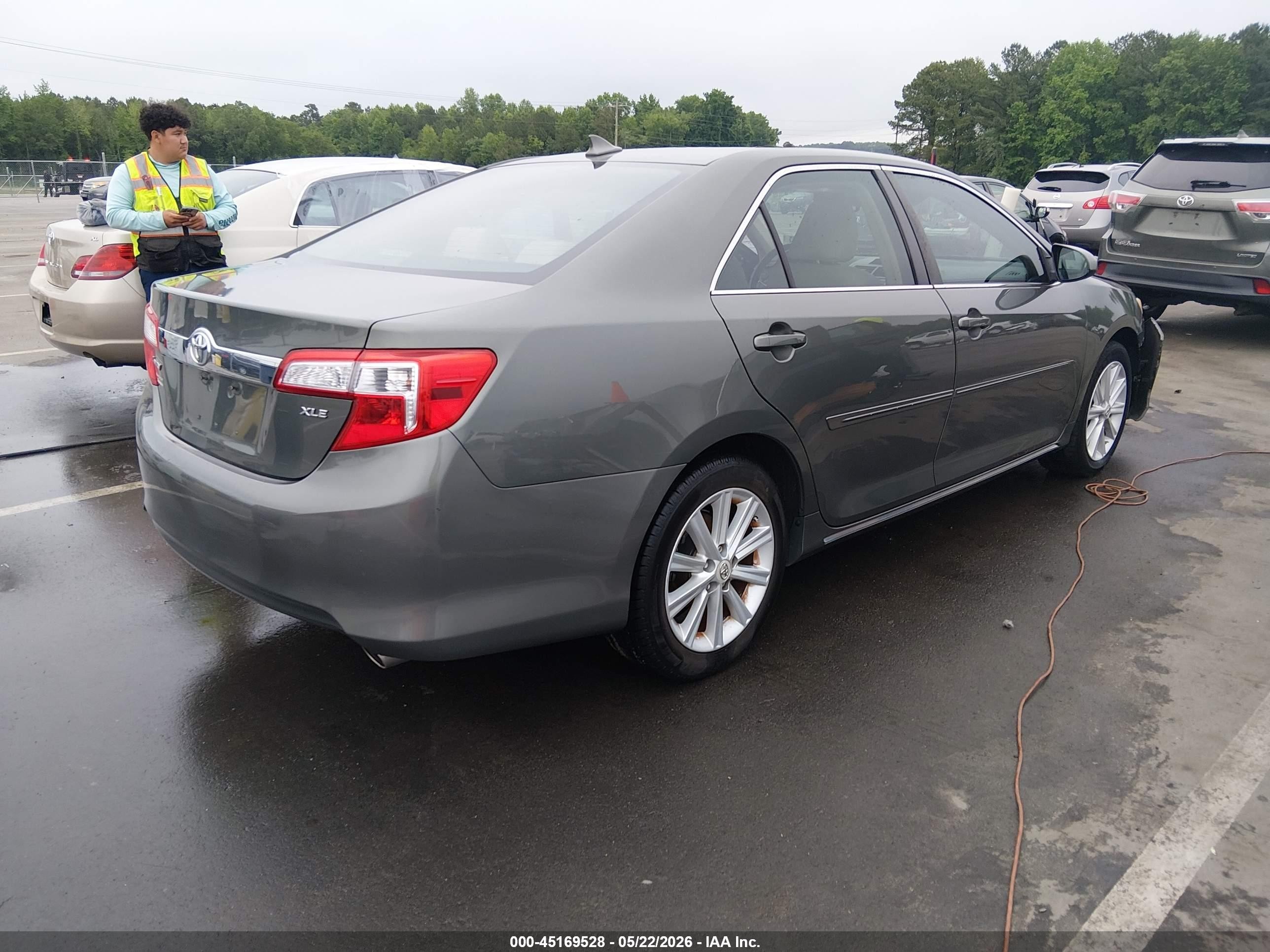 2012 Toyota Camry Xle V6 Gray vin: 4T1BK1FK8CU519419