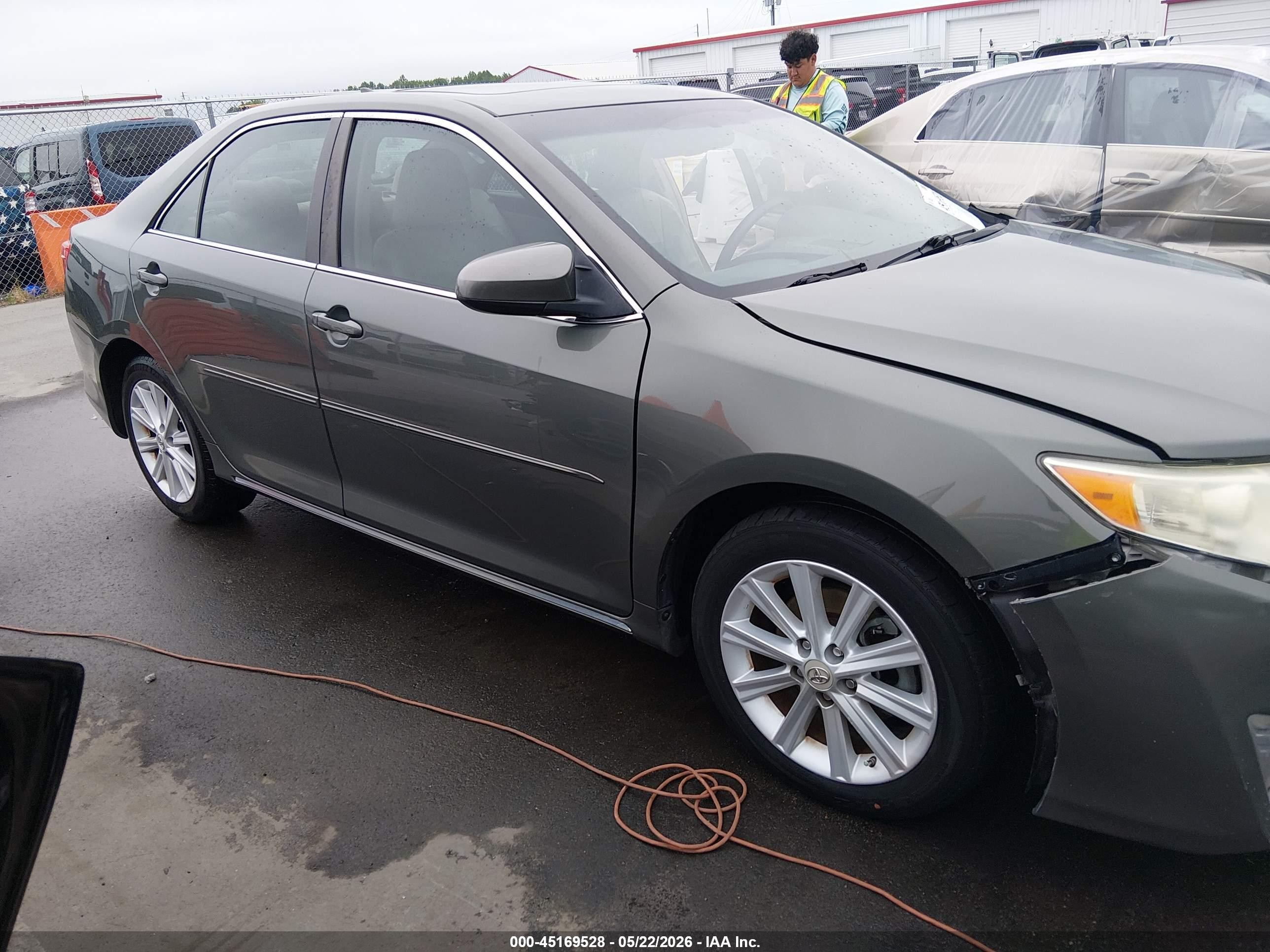 2012 Toyota Camry Xle V6 Gray vin: 4T1BK1FK8CU519419