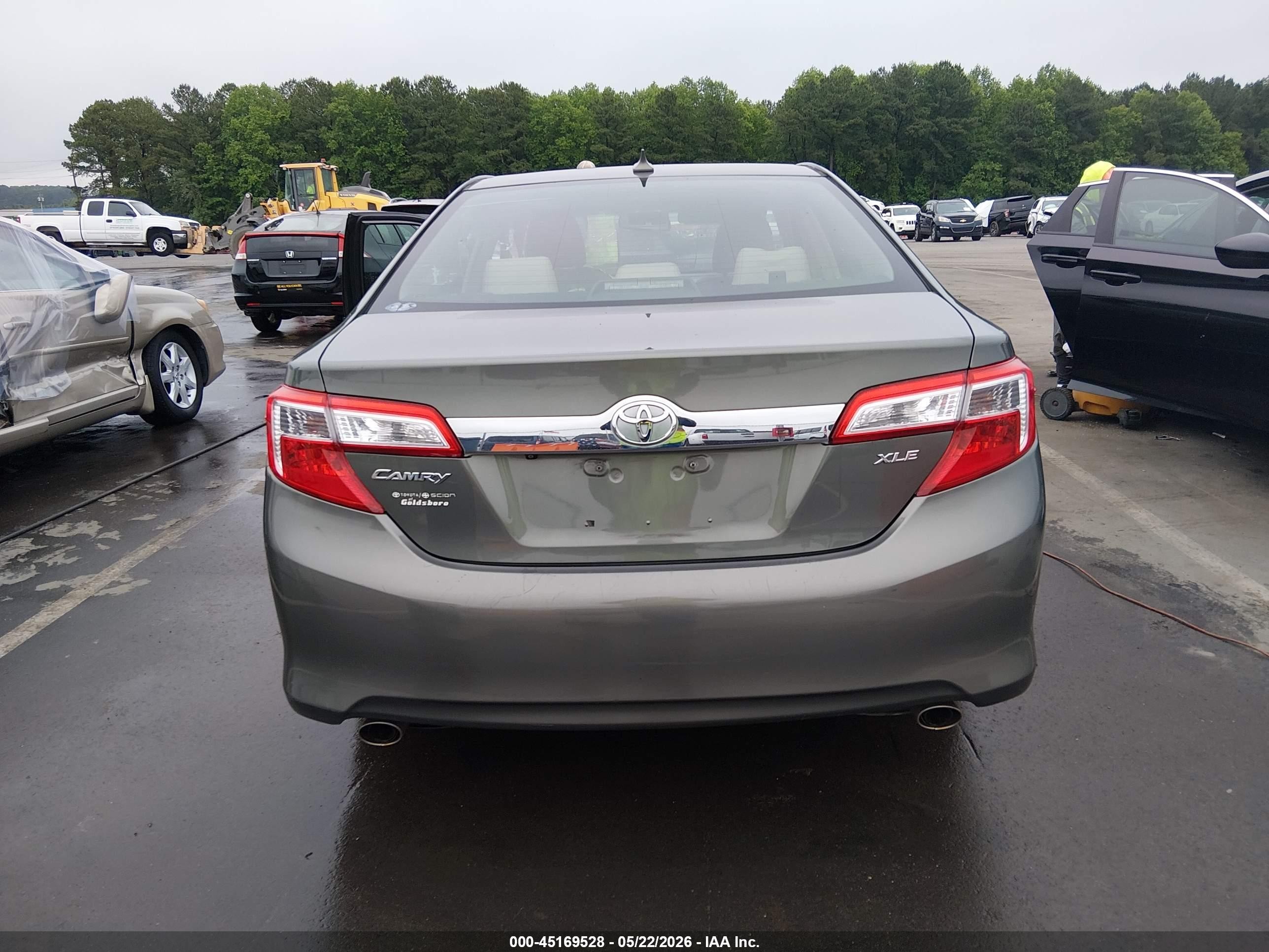 2012 Toyota Camry Xle V6 Gray vin: 4T1BK1FK8CU519419
