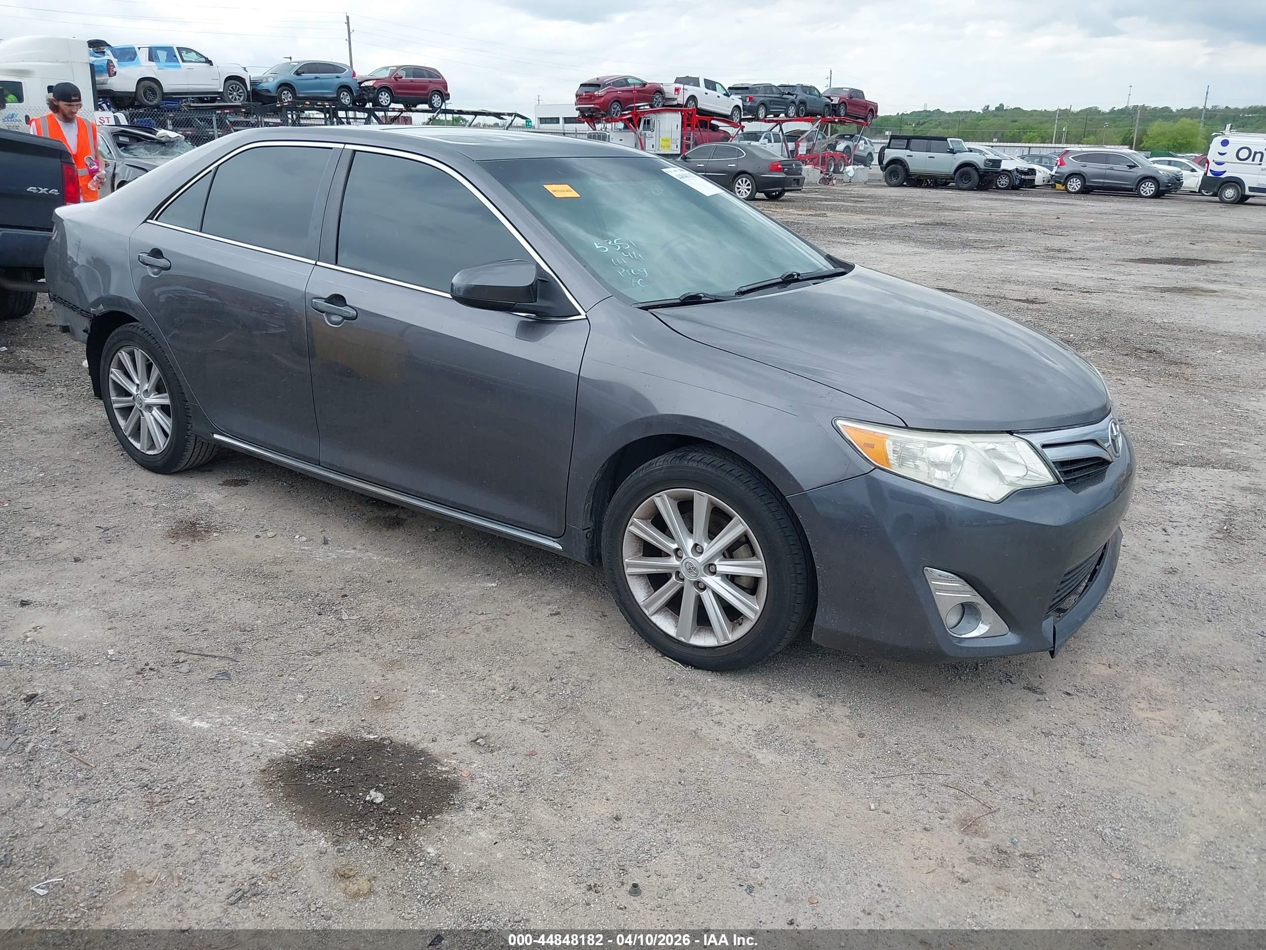 2013 Toyota Camry Xle V6 Gray vin: 4T1BK1FK8DU022386