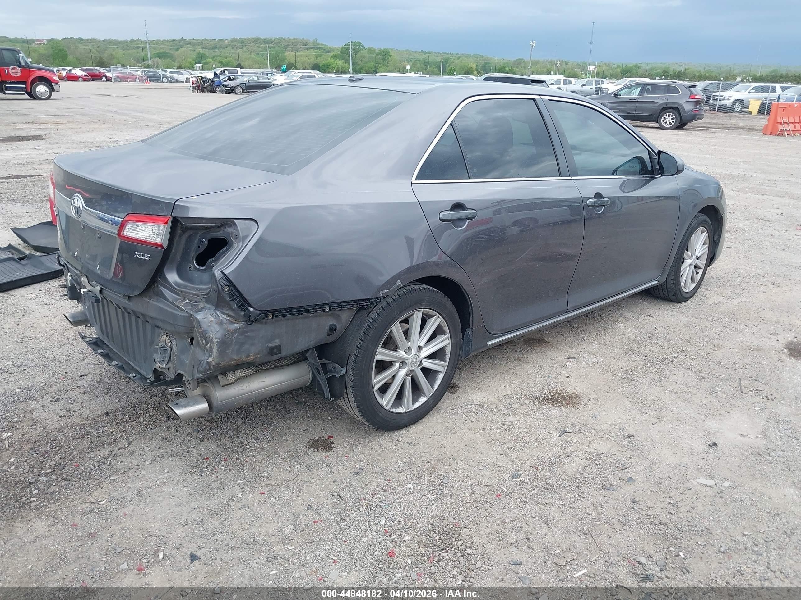 2013 Toyota Camry Xle V6 Gray vin: 4T1BK1FK8DU022386