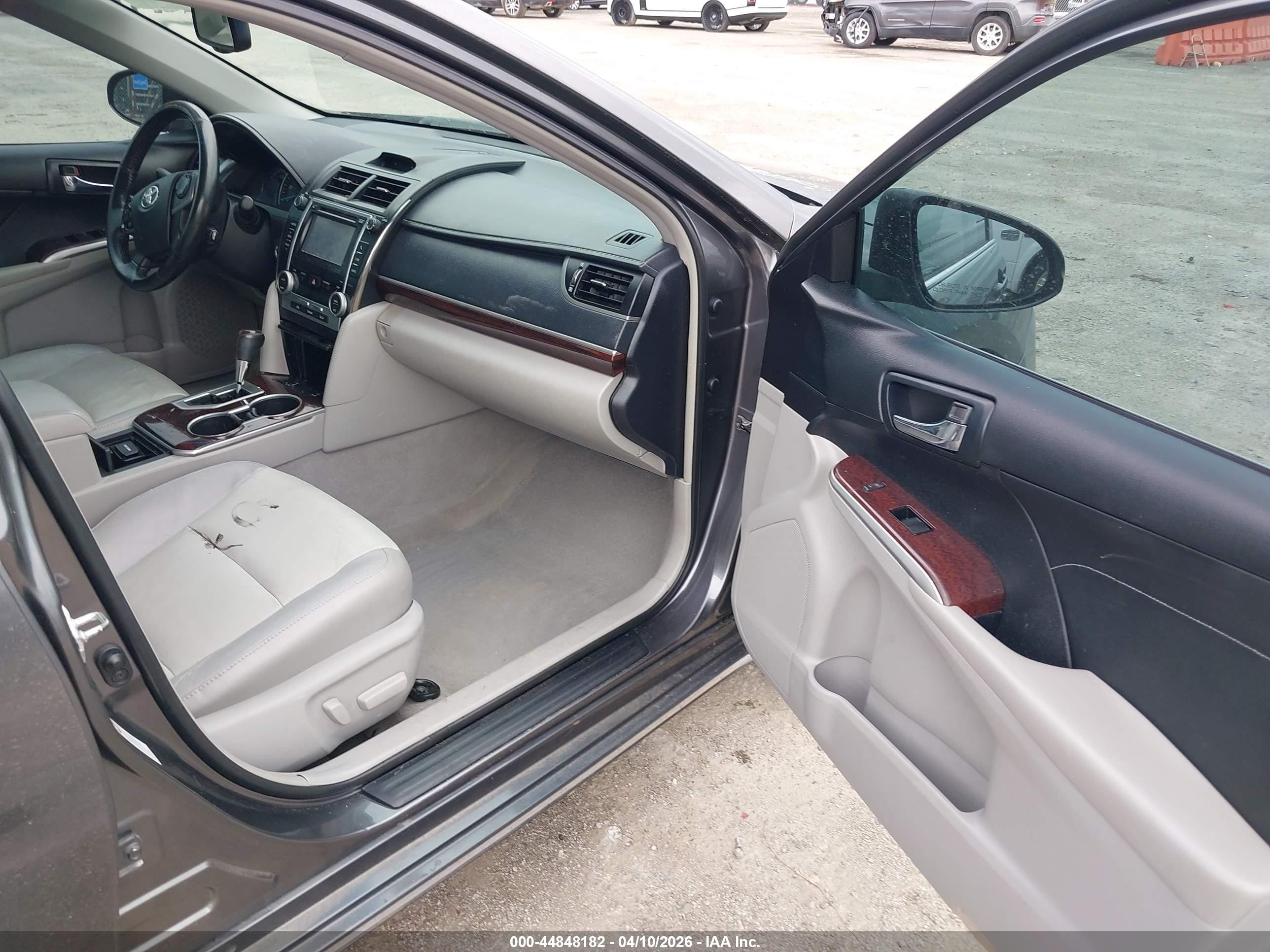 2013 Toyota Camry Xle V6 Gray vin: 4T1BK1FK8DU022386