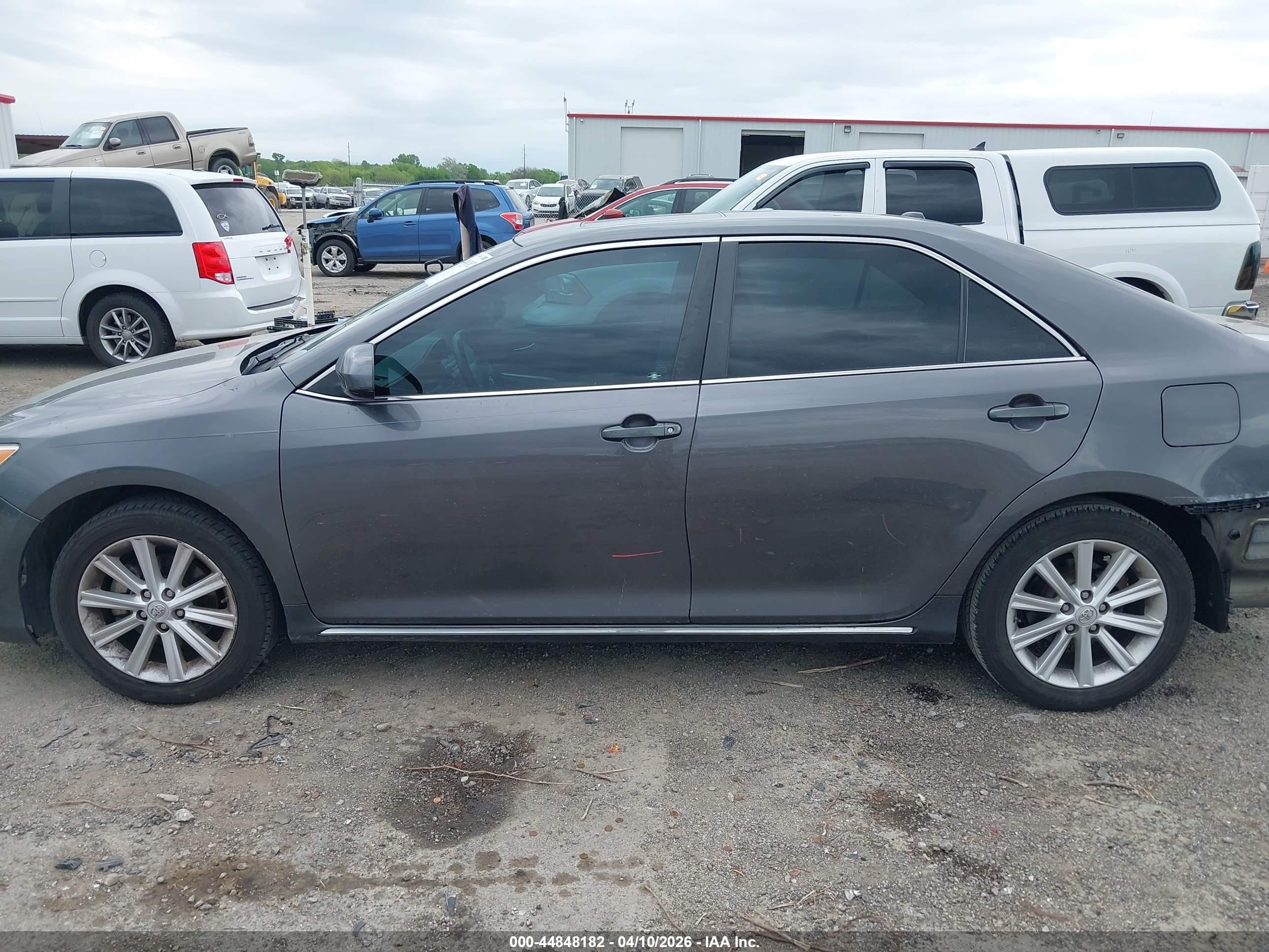 2013 Toyota Camry Xle V6 Gray vin: 4T1BK1FK8DU022386