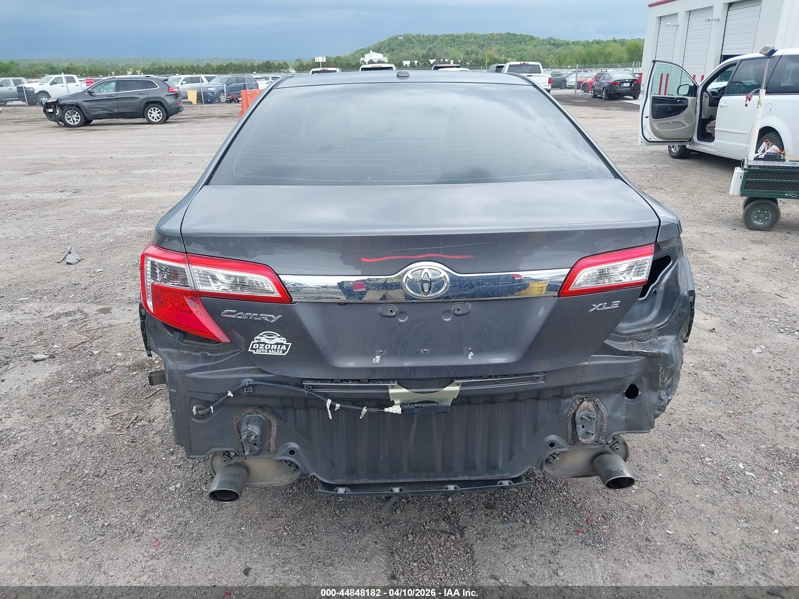 2013 Toyota Camry Xle V6 Gray vin: 4T1BK1FK8DU022386