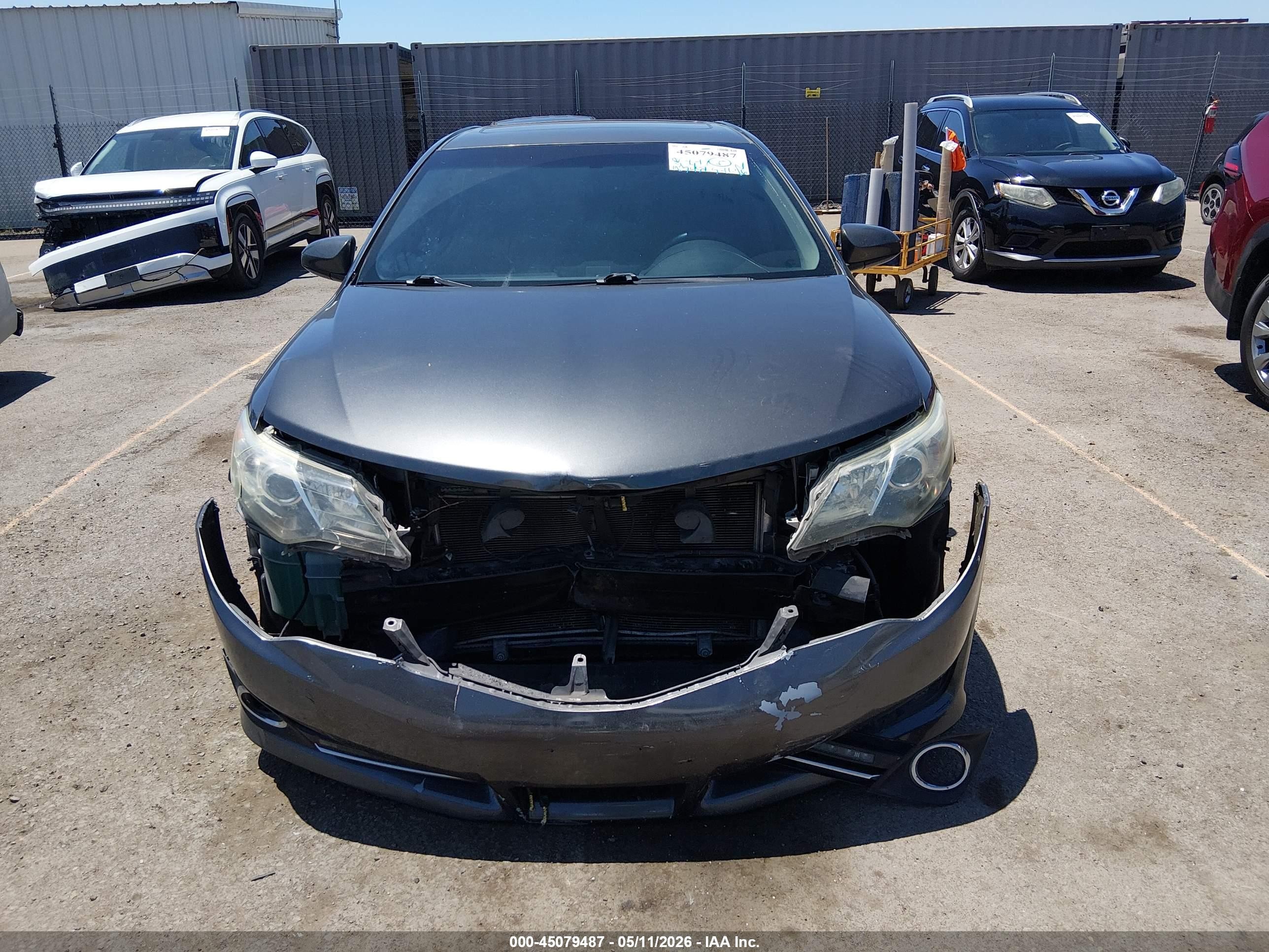 2013 Toyota Camry Se V6 Gray vin: 4T1BK1FK8DU022890