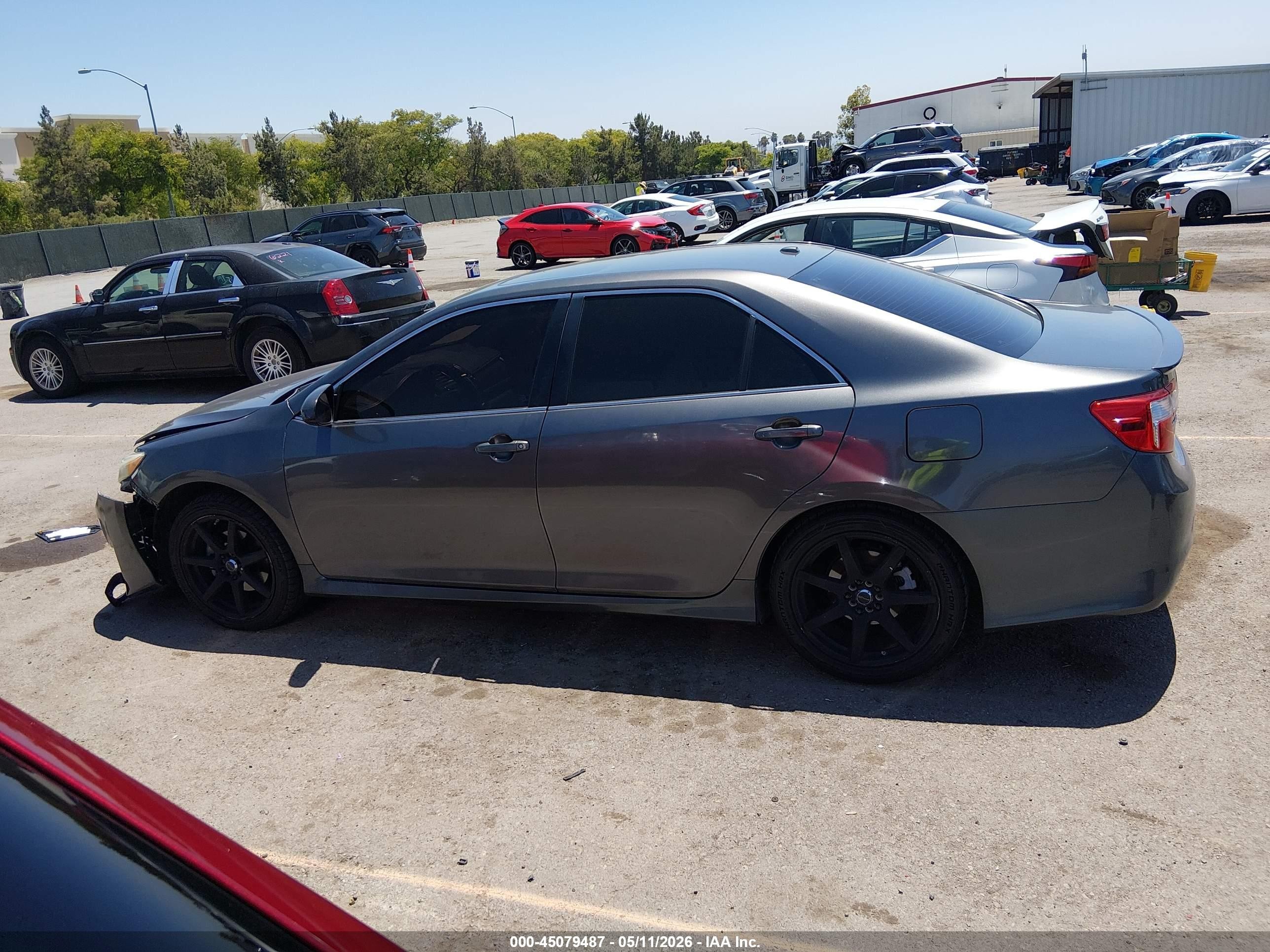 2013 Toyota Camry Se V6 Gray vin: 4T1BK1FK8DU022890