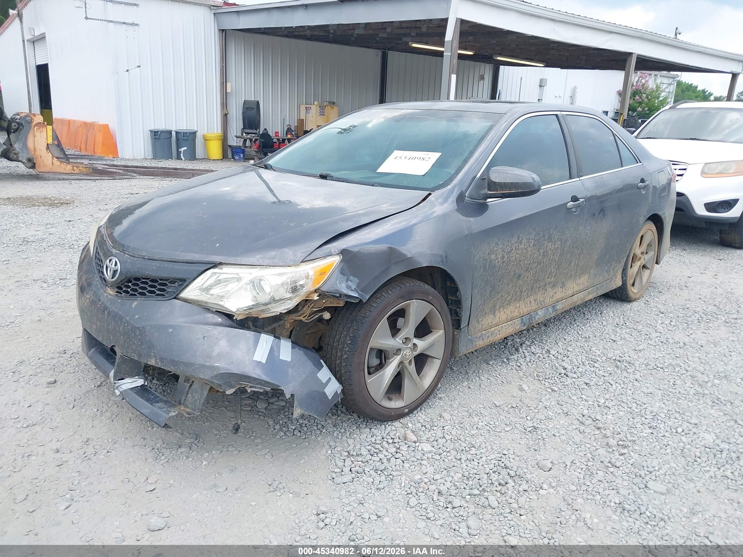 2013 Toyota Camry Se V6 Gray vin: 4T1BK1FK8DU525822
