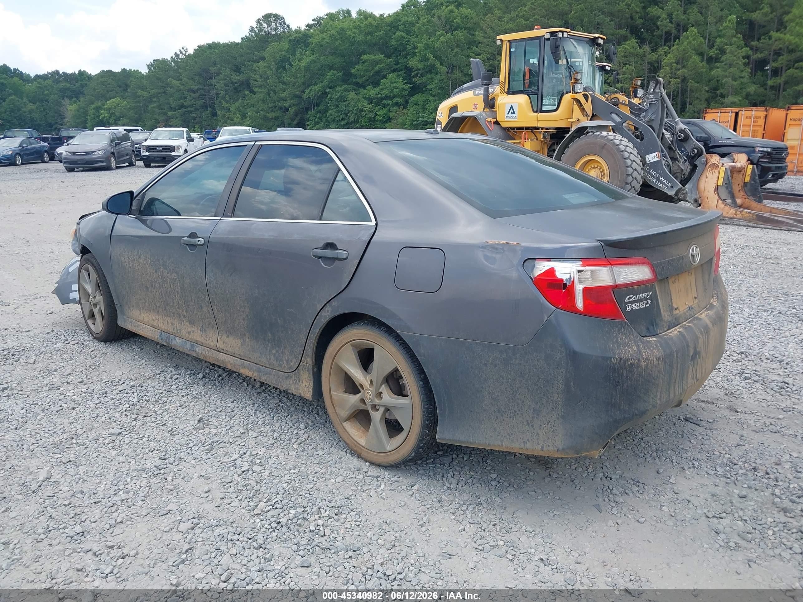 2013 Toyota Camry Se V6 Gray vin: 4T1BK1FK8DU525822
