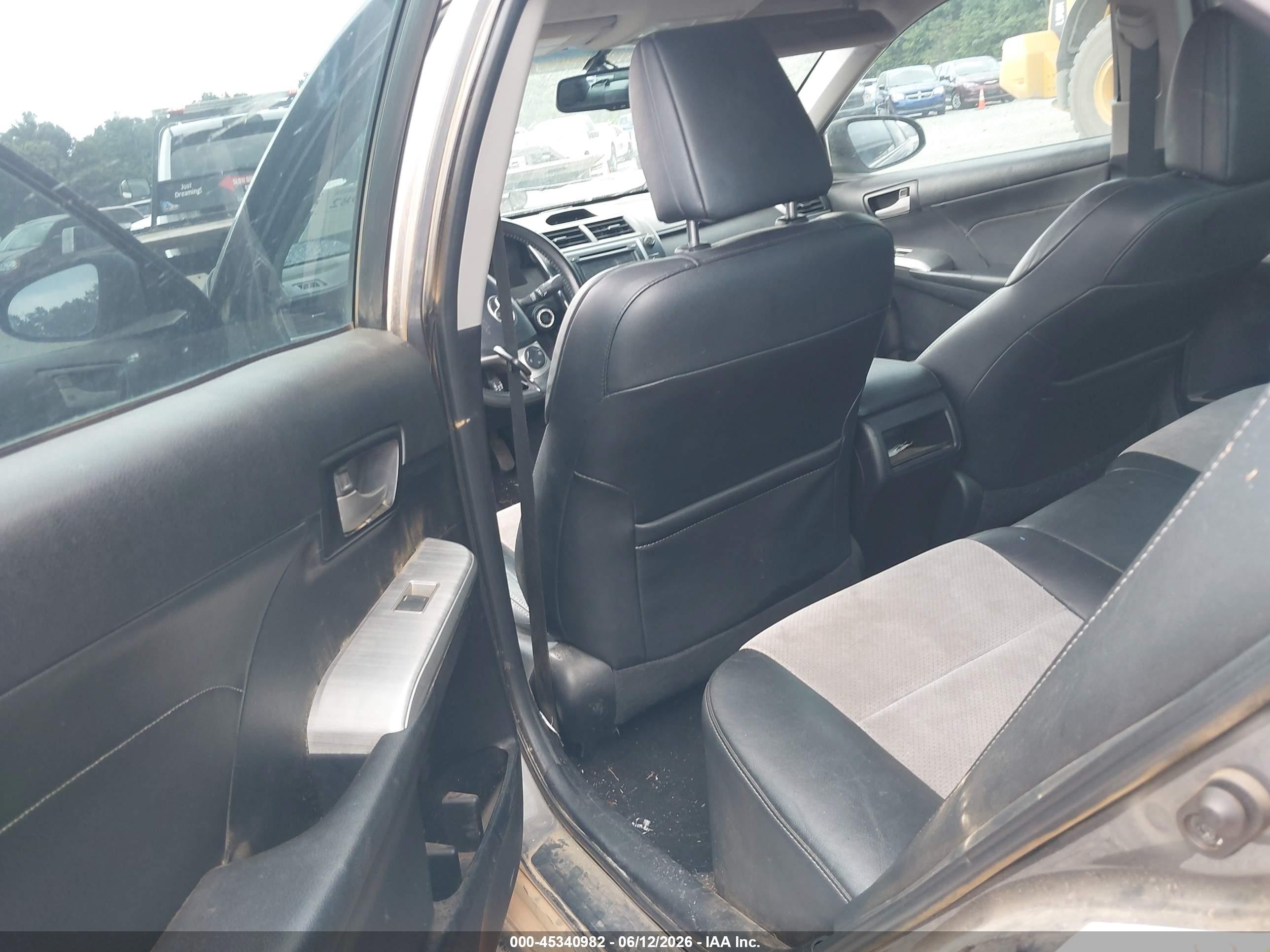 2013 Toyota Camry Se V6 Gray vin: 4T1BK1FK8DU525822