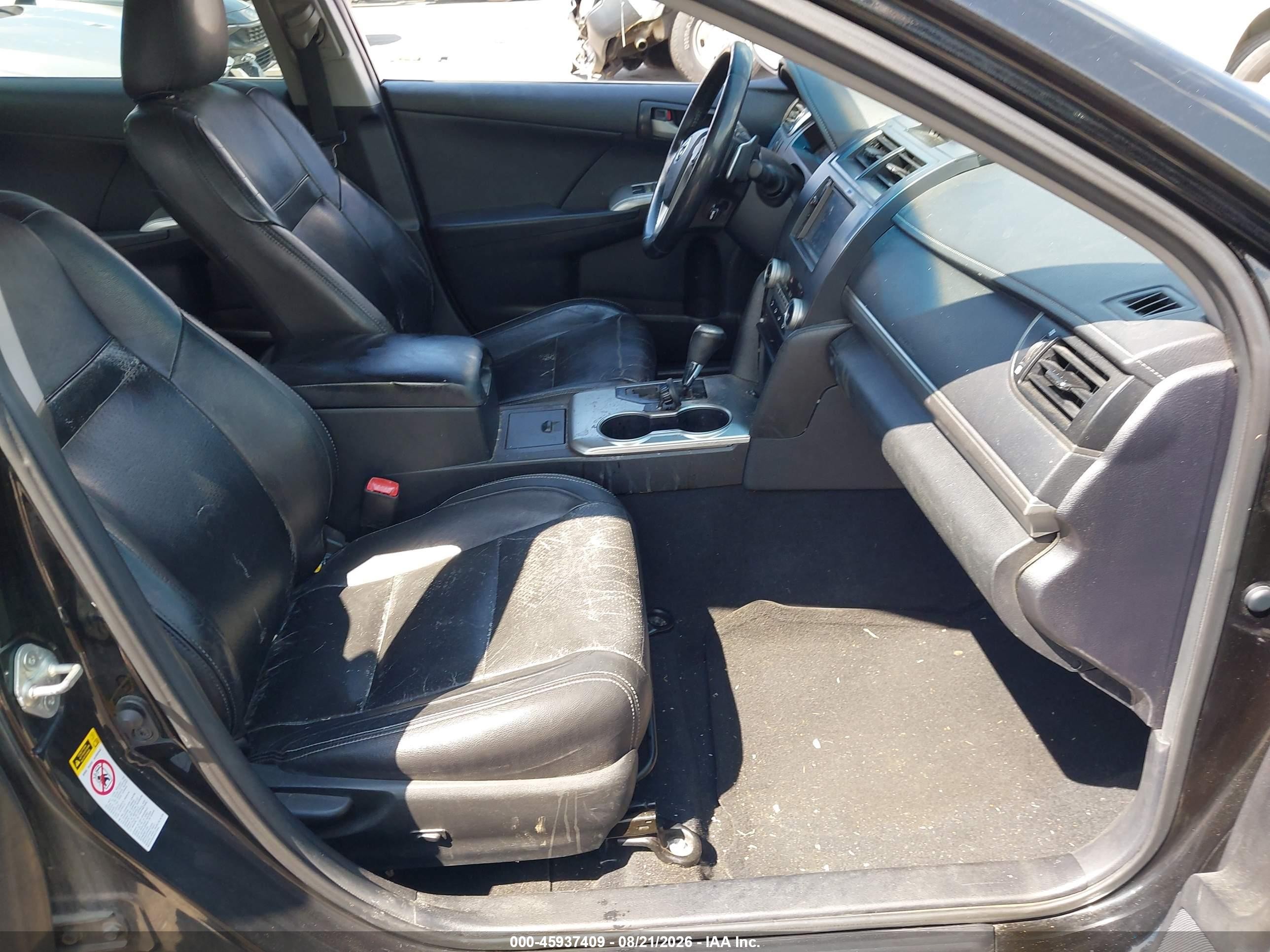 2013 Toyota Camry Se V6 Black vin: 4T1BK1FK8DU527585