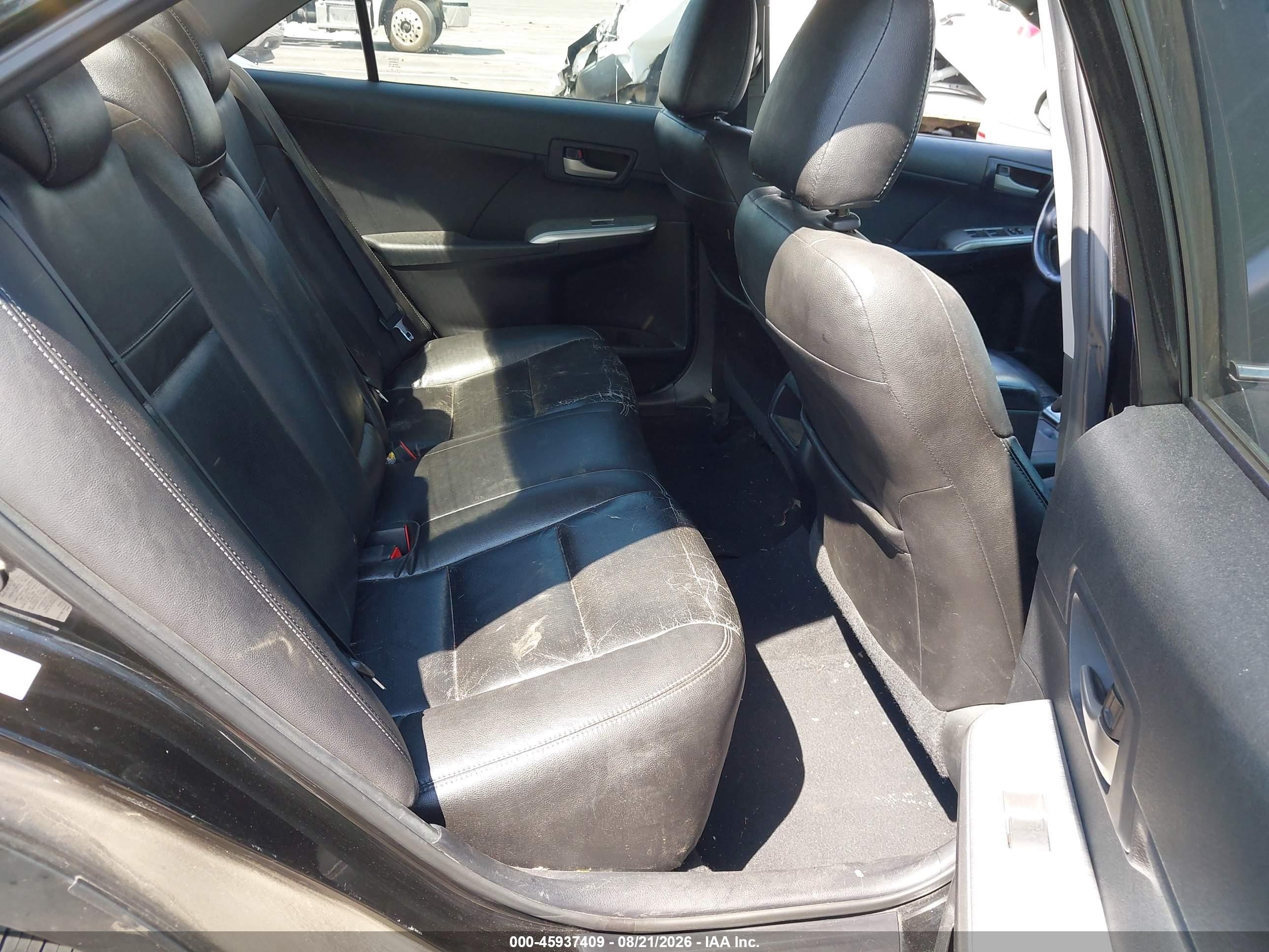 2013 Toyota Camry Se V6 Black vin: 4T1BK1FK8DU527585