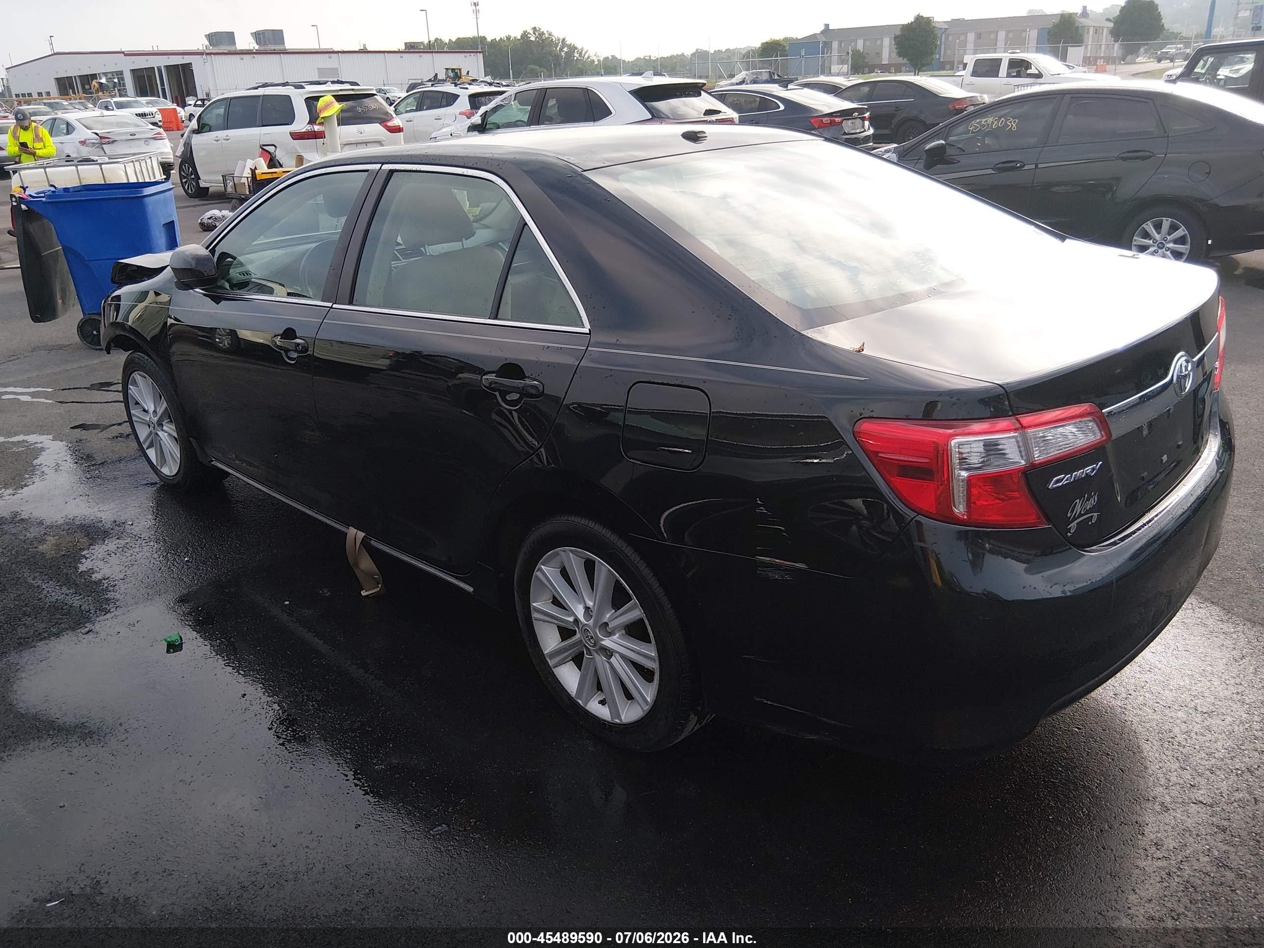 2013 Toyota Camry Xle V6 Black vin: 4T1BK1FK8DU535010