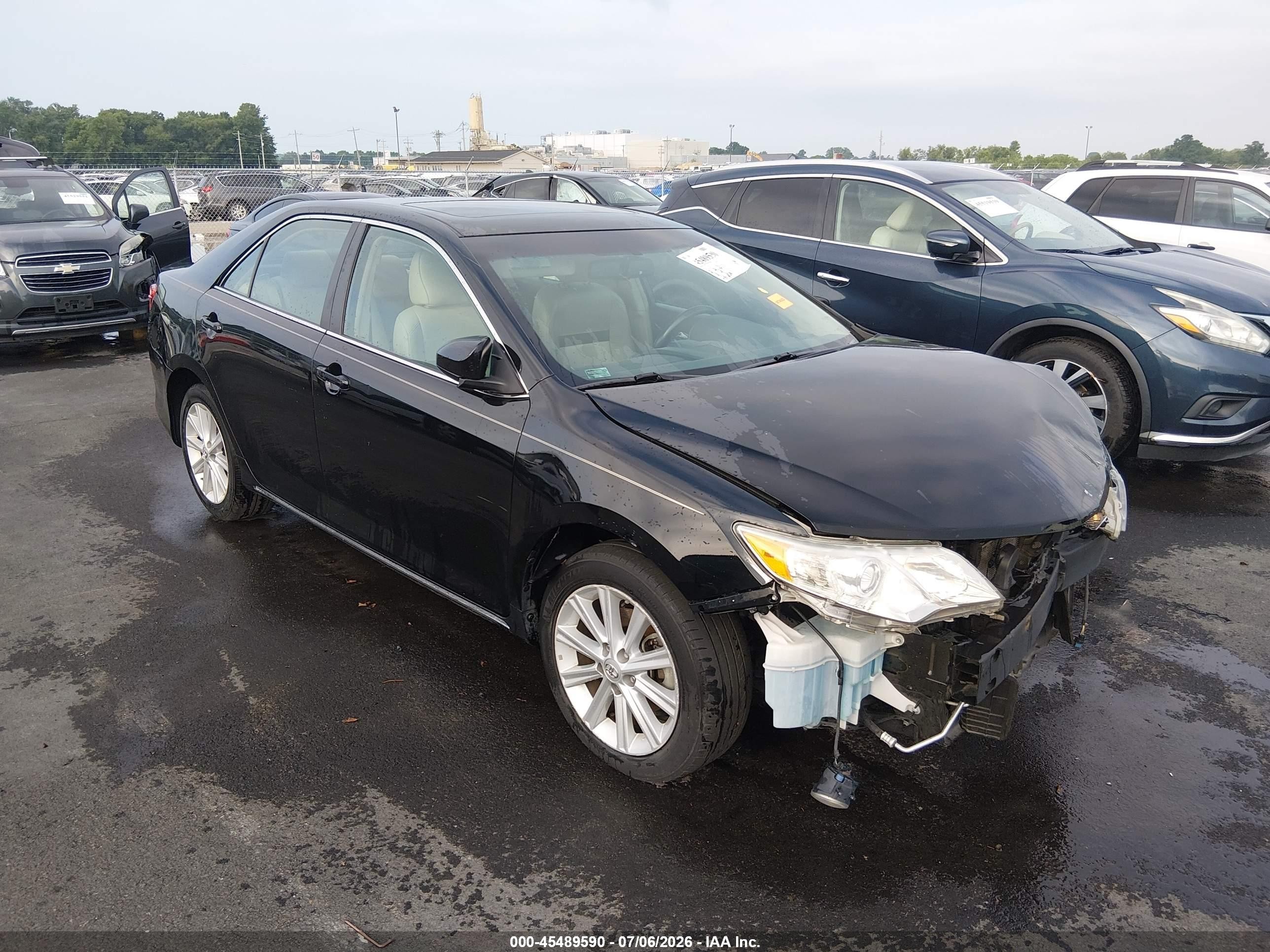 2013 Toyota Camry Xle V6 Black vin: 4T1BK1FK8DU535010