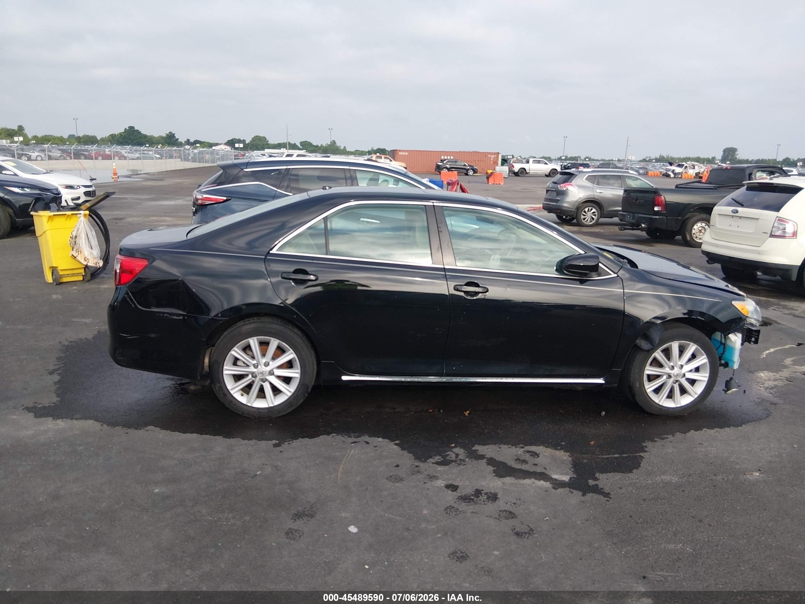 2013 Toyota Camry Xle V6 Black vin: 4T1BK1FK8DU535010