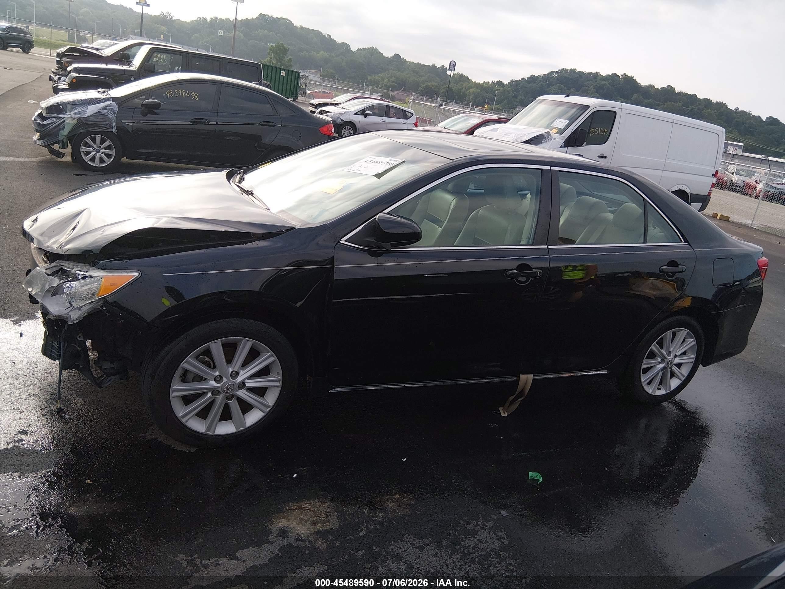 2013 Toyota Camry Xle V6 Black vin: 4T1BK1FK8DU535010
