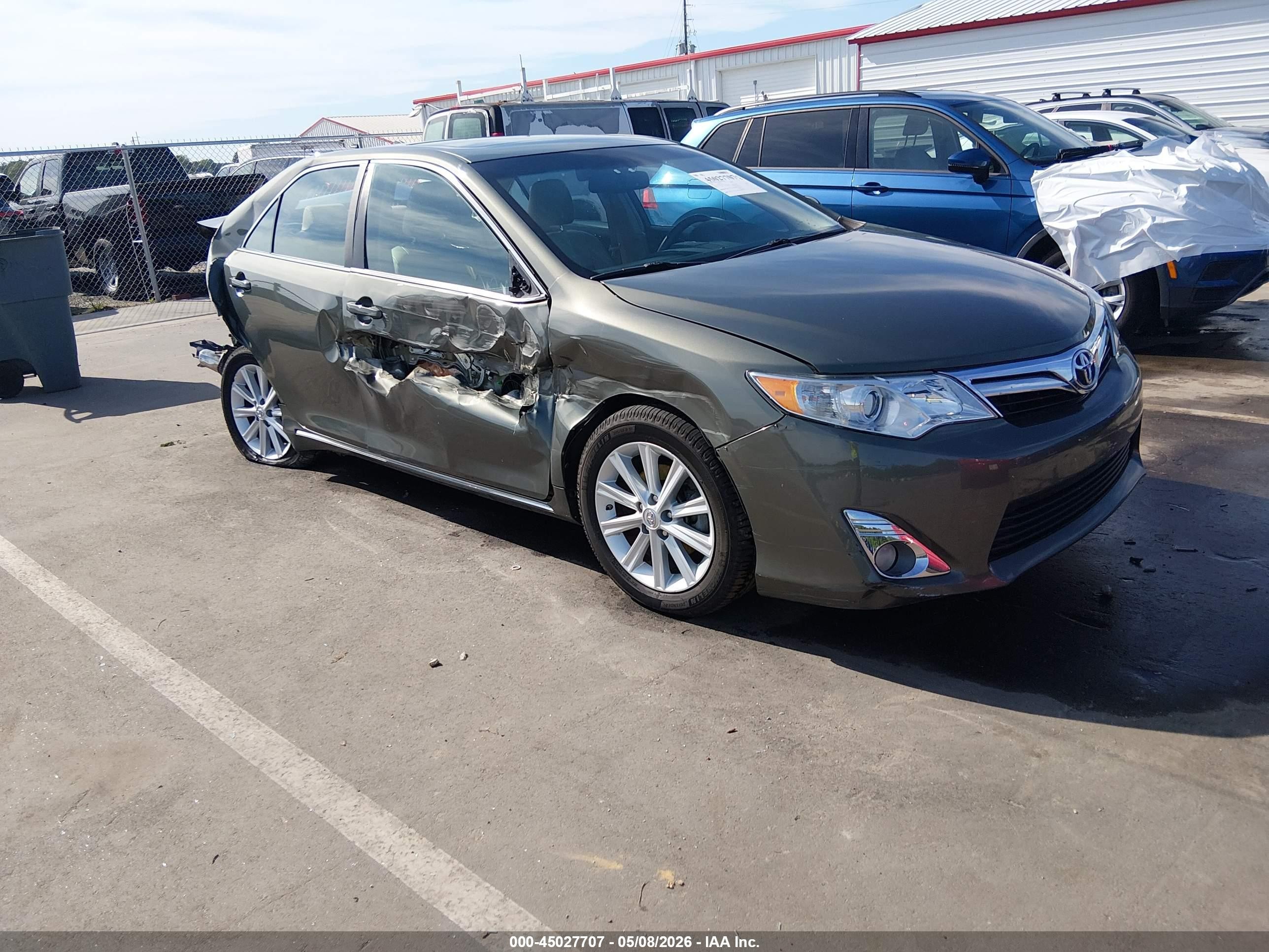 2013 Toyota Camry Xle V6 Серый vin: 4T1BK1FK8DU535475