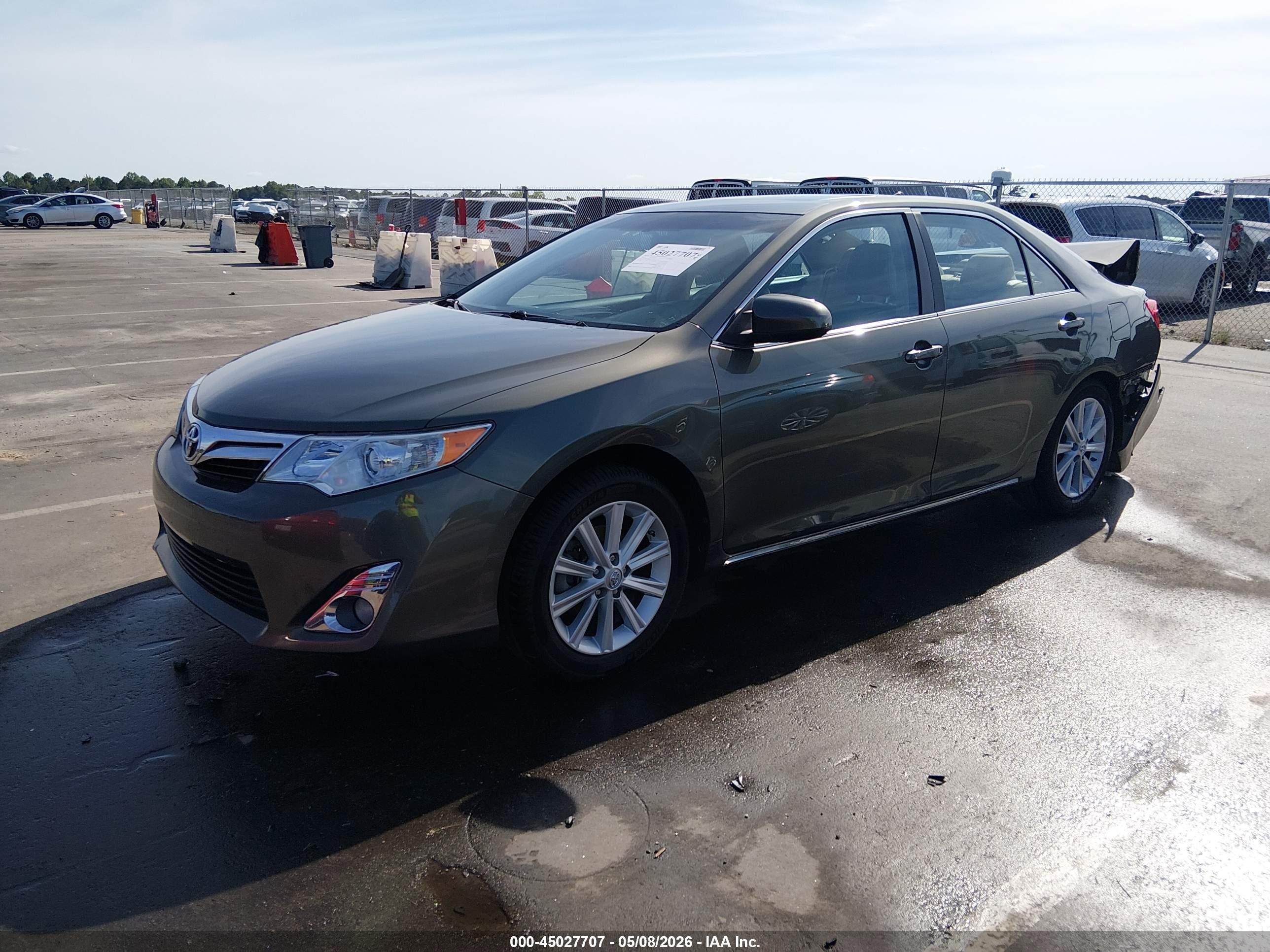 2013 Toyota Camry Xle V6 Серый vin: 4T1BK1FK8DU535475