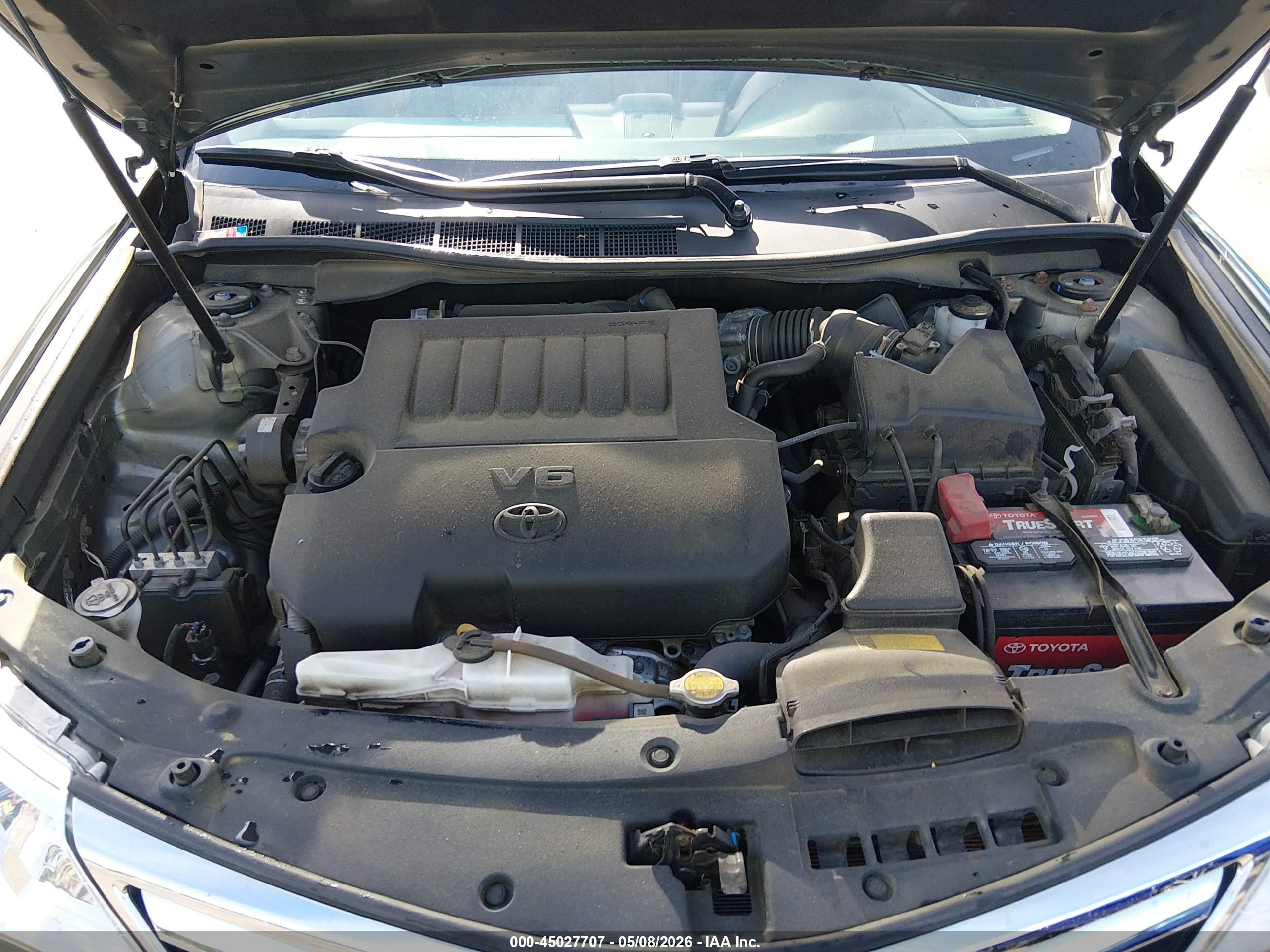 2013 Toyota Camry Xle V6 Серый vin: 4T1BK1FK8DU535475