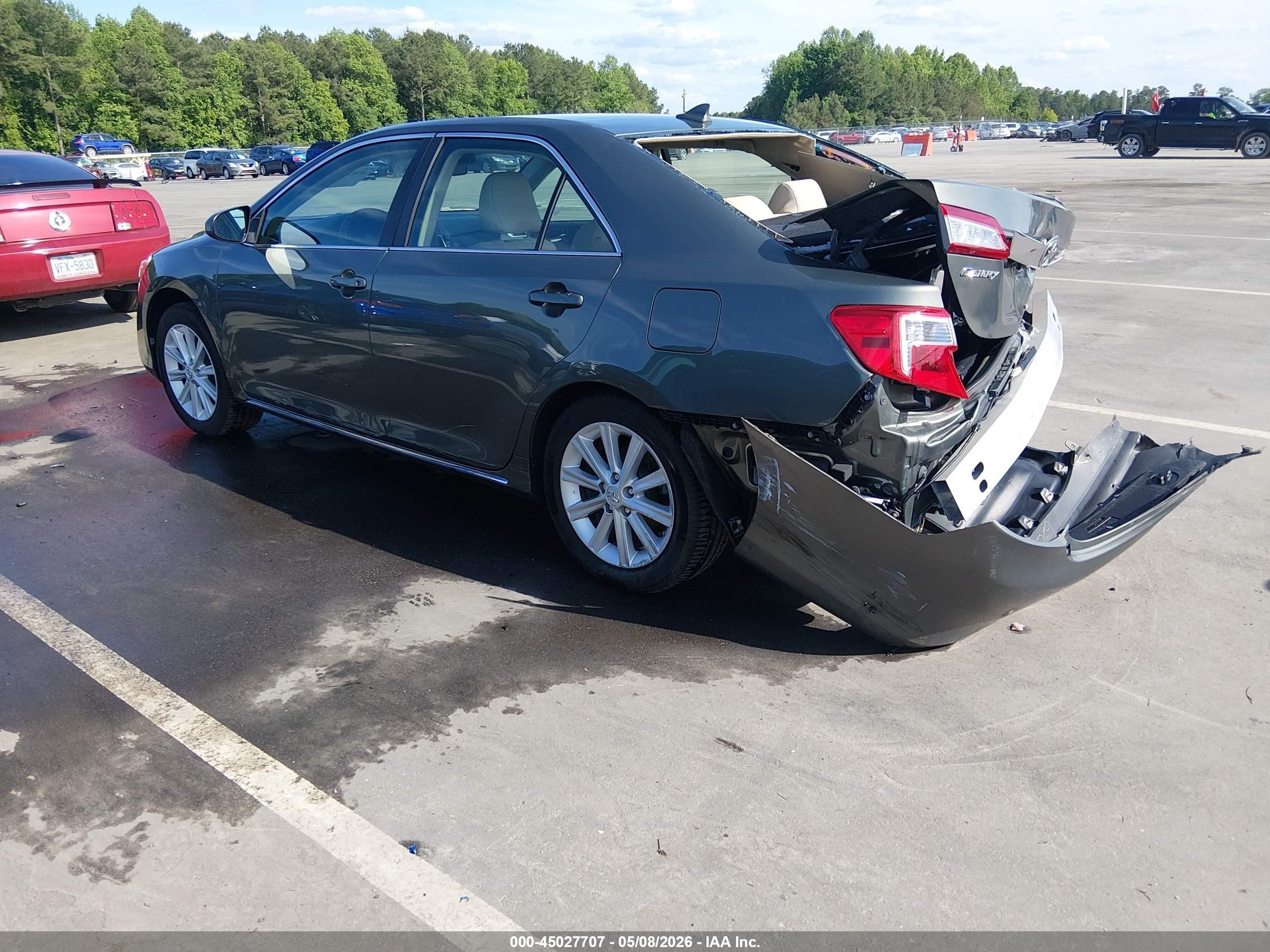 2013 Toyota Camry Xle V6 Серый vin: 4T1BK1FK8DU535475