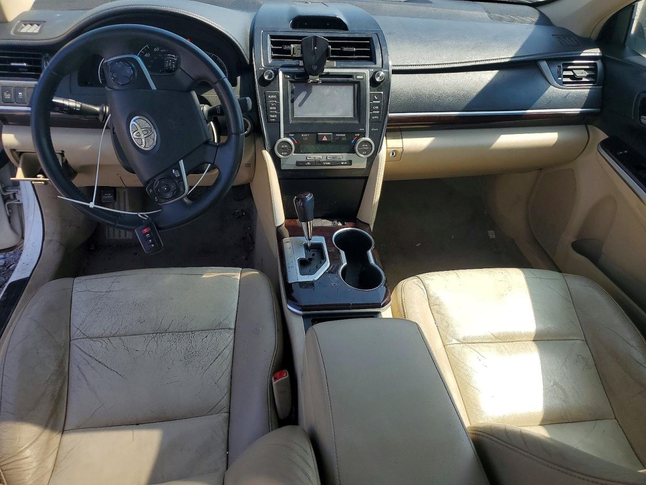 2014 Toyota Camry Xle V6 White vin: 4T1BK1FK8EU538295