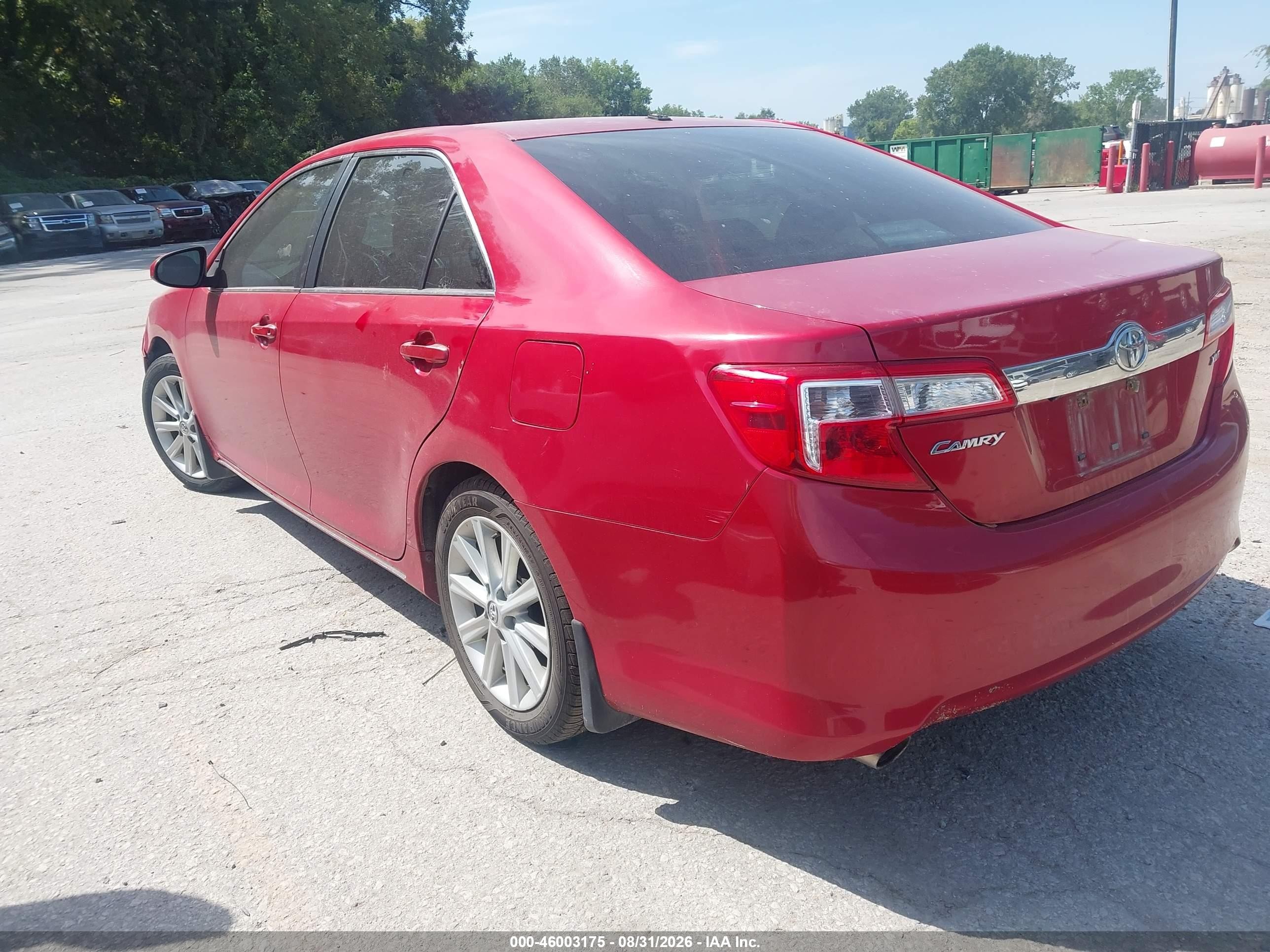 2014 Toyota Camry Xle V6 Красный vin: 4T1BK1FK8EU540273