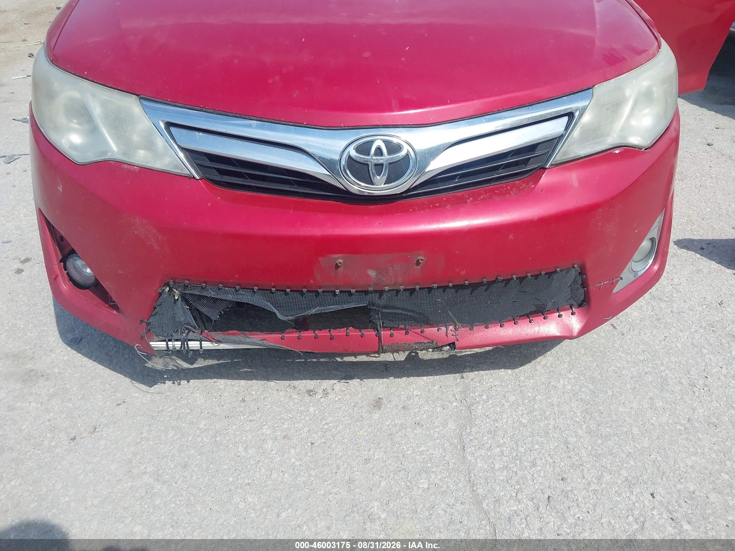 2014 Toyota Camry Xle V6 Красный vin: 4T1BK1FK8EU540273