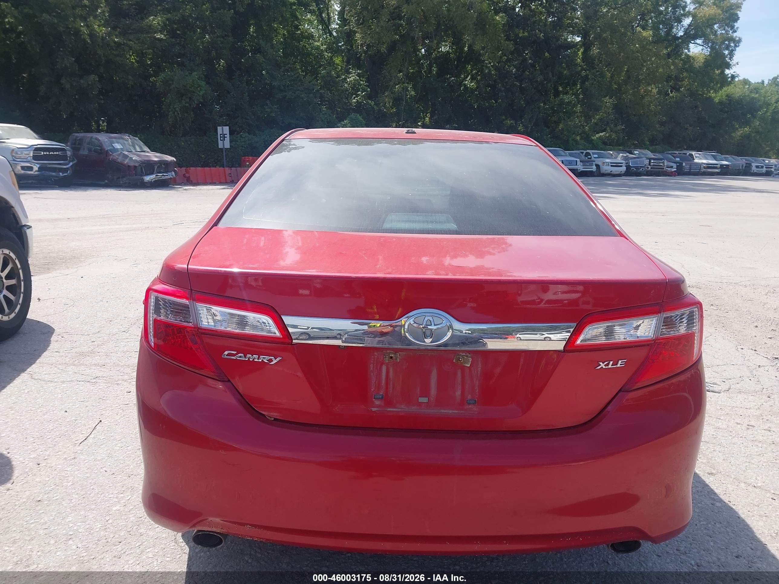 2014 Toyota Camry Xle V6 Красный vin: 4T1BK1FK8EU540273