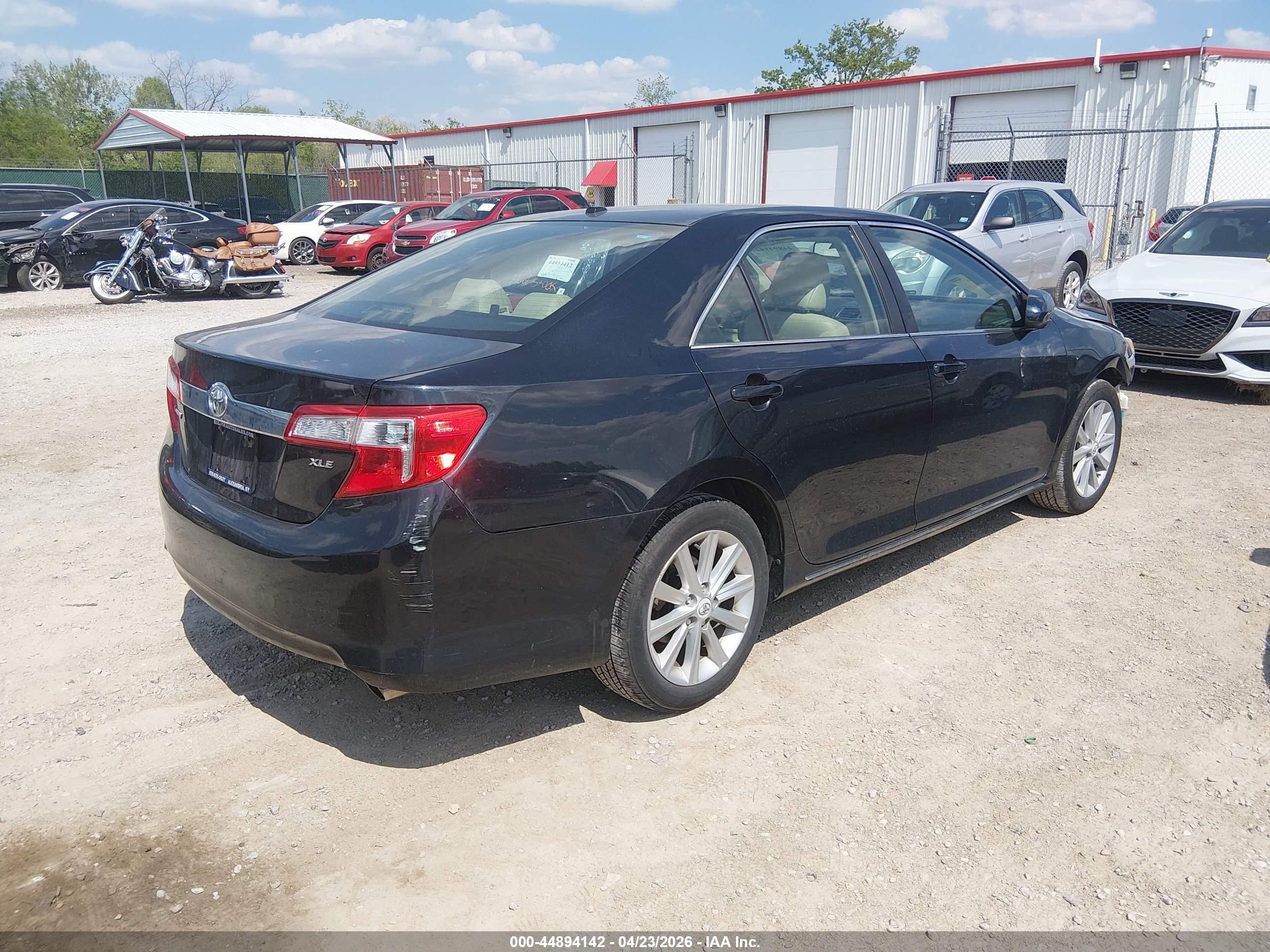 2012 Toyota Camry Xle V6 Black vin: 4T1BK1FK9CU004431