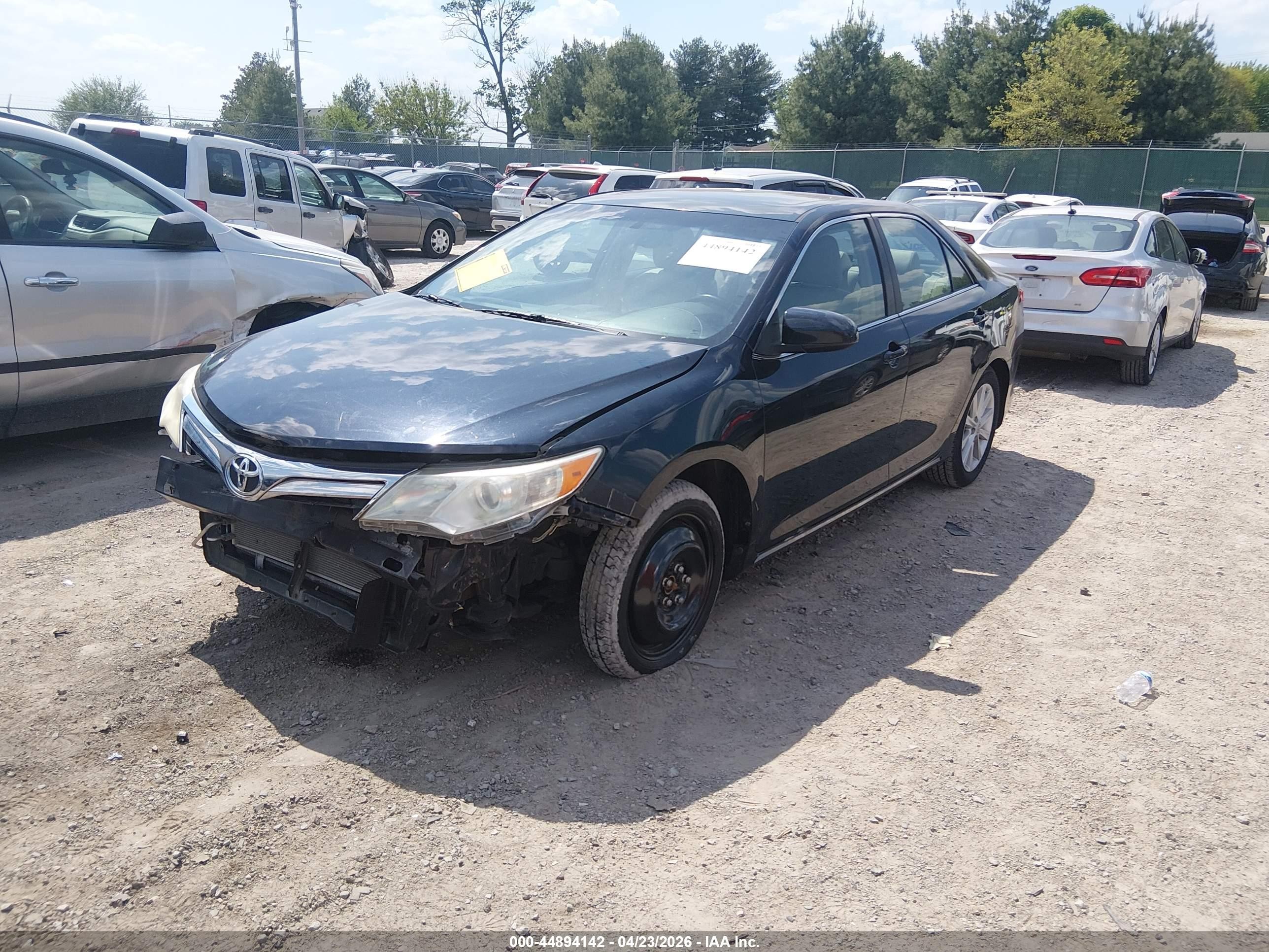 2012 Toyota Camry Xle V6 Black vin: 4T1BK1FK9CU004431