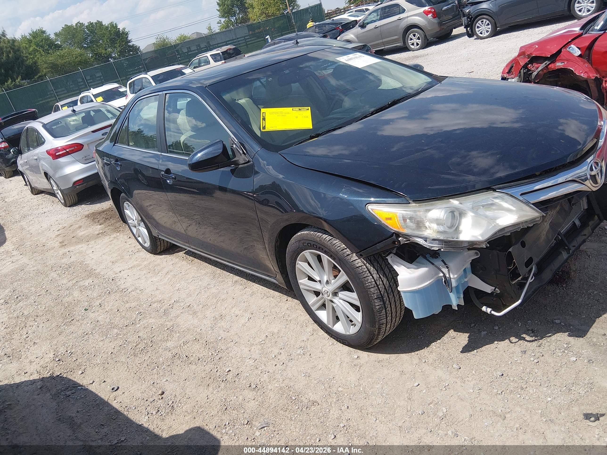 2012 Toyota Camry Xle V6 Black vin: 4T1BK1FK9CU004431