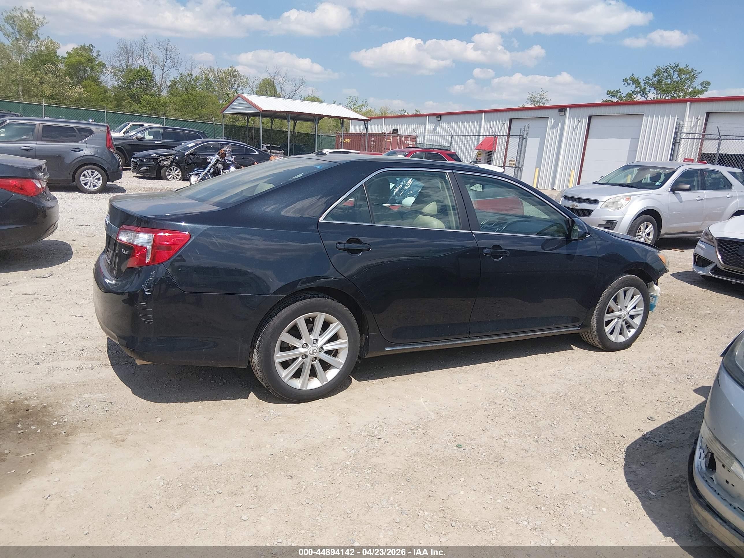 2012 Toyota Camry Xle V6 Black vin: 4T1BK1FK9CU004431