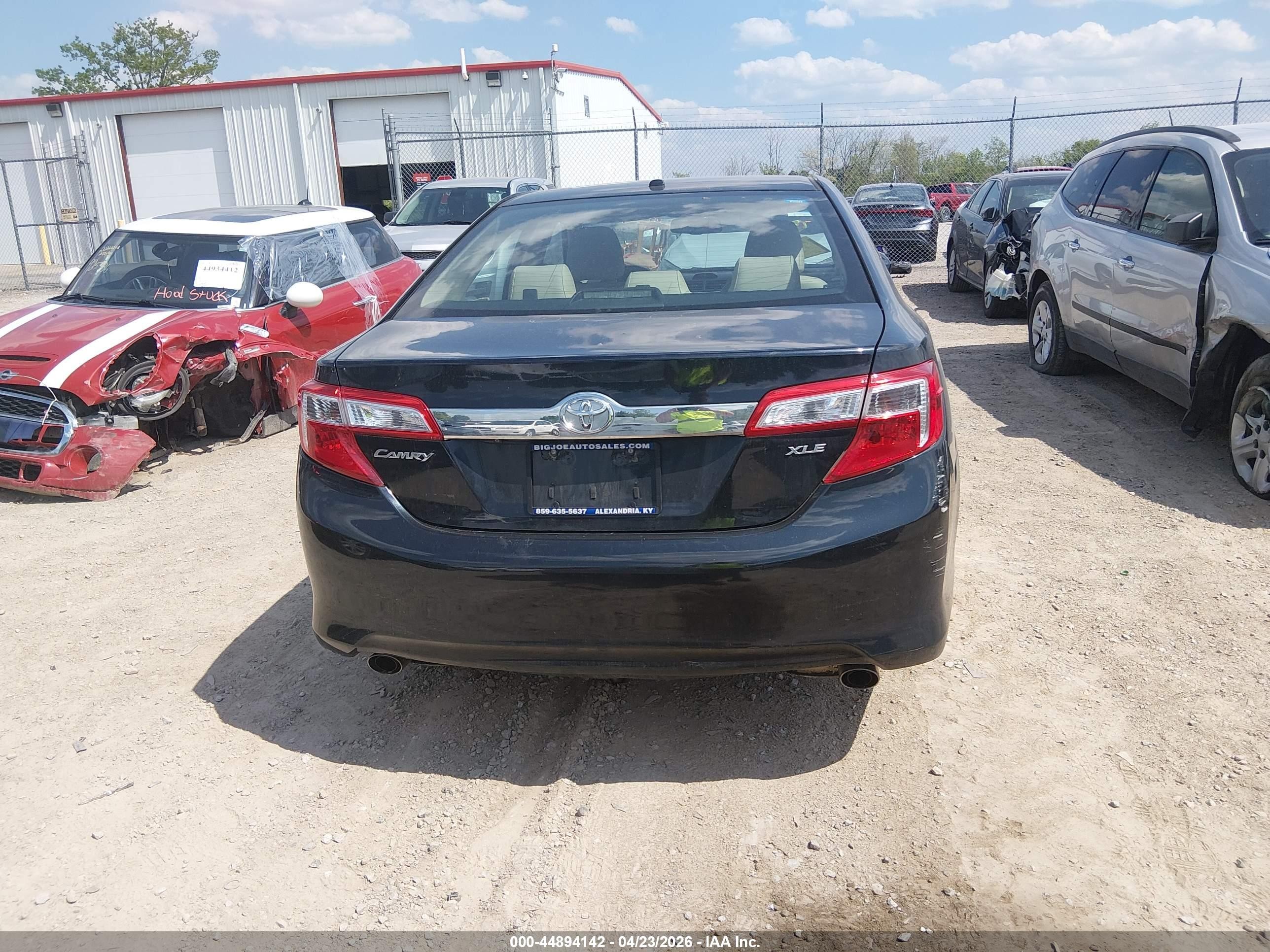 2012 Toyota Camry Xle V6 Black vin: 4T1BK1FK9CU004431