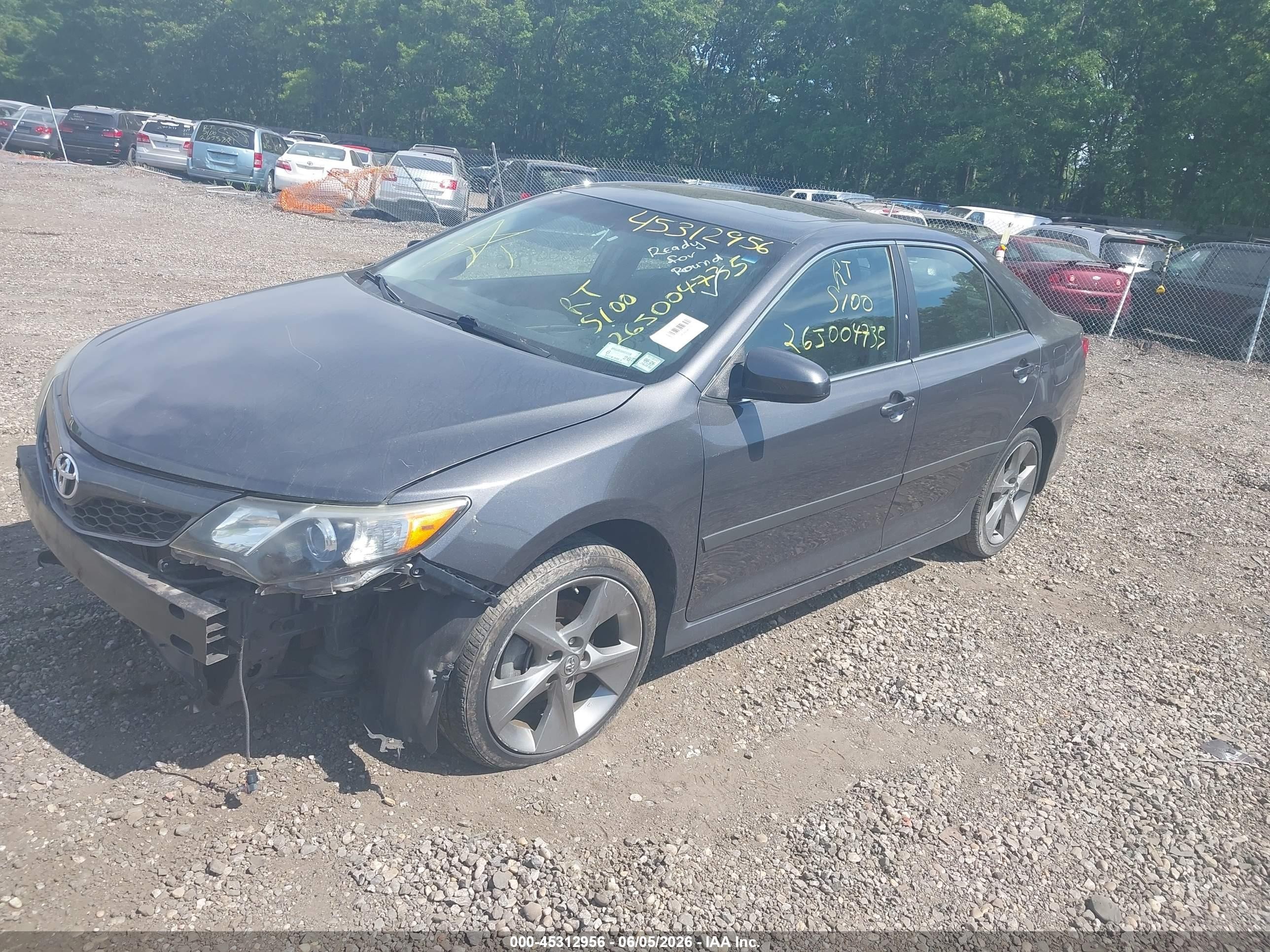 2012 Toyota Camry Se V6 Серый vin: 4T1BK1FK9CU008818