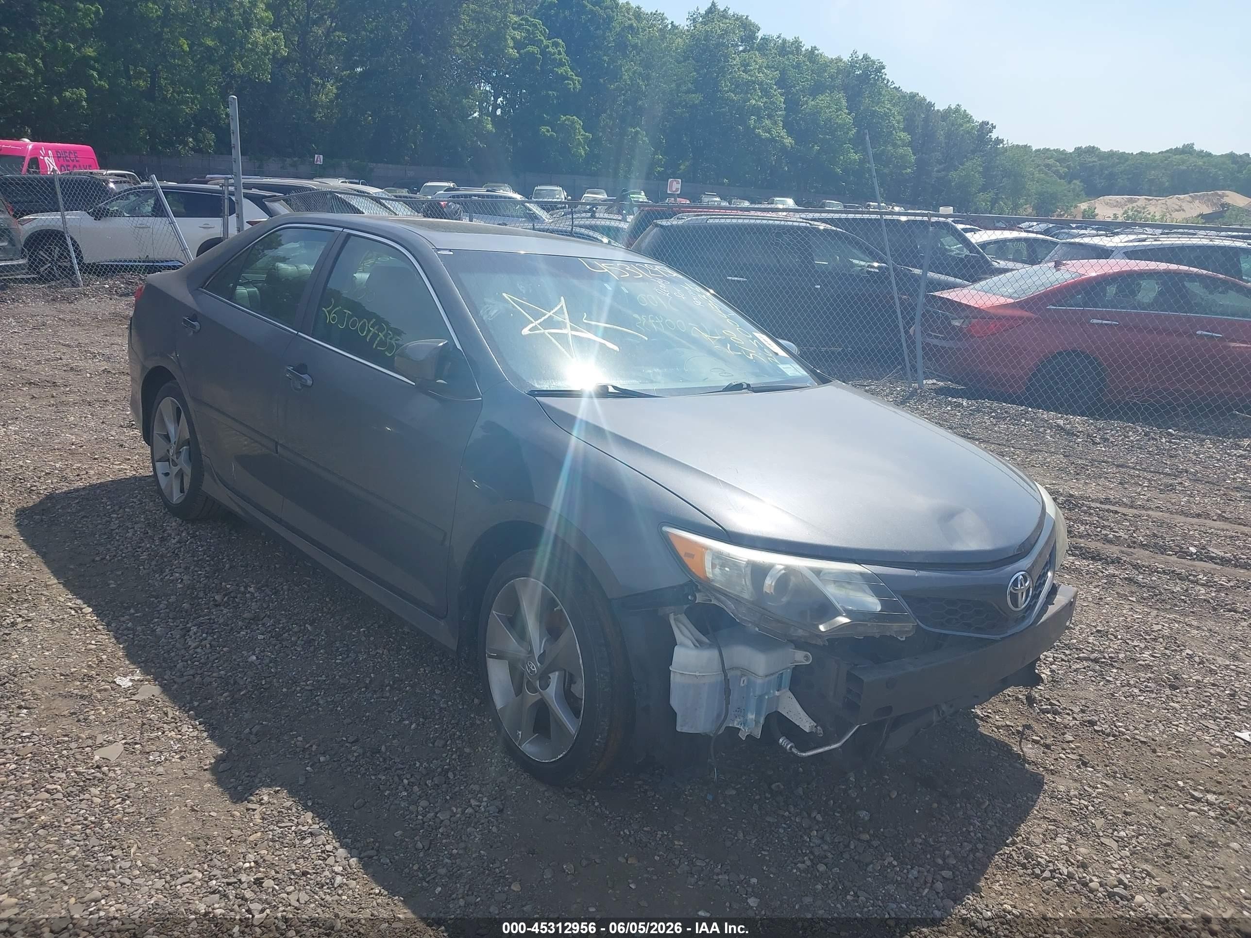 2012 Toyota Camry Se V6 Gray vin: 4T1BK1FK9CU008818