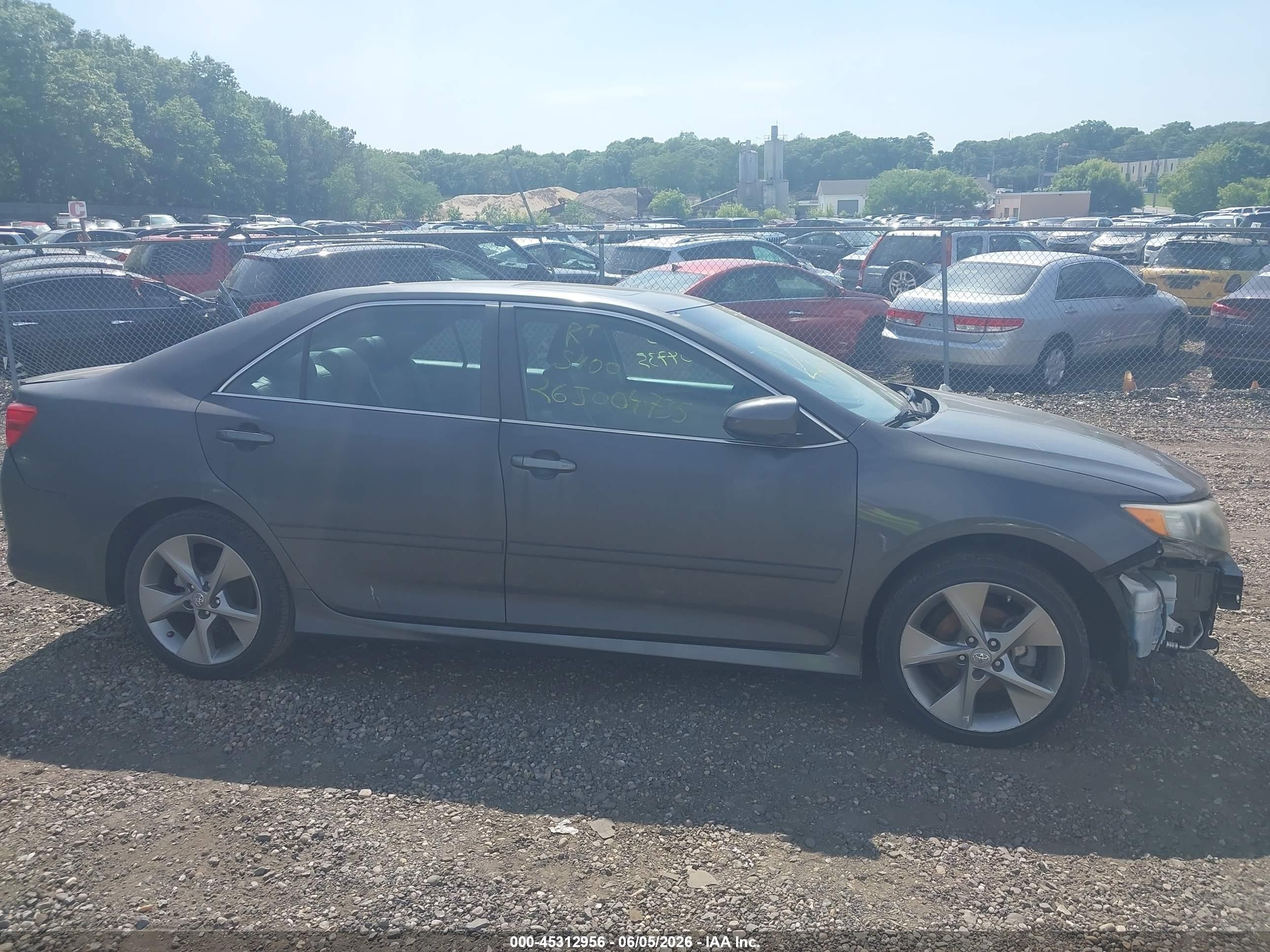2012 Toyota Camry Se V6 Серый vin: 4T1BK1FK9CU008818