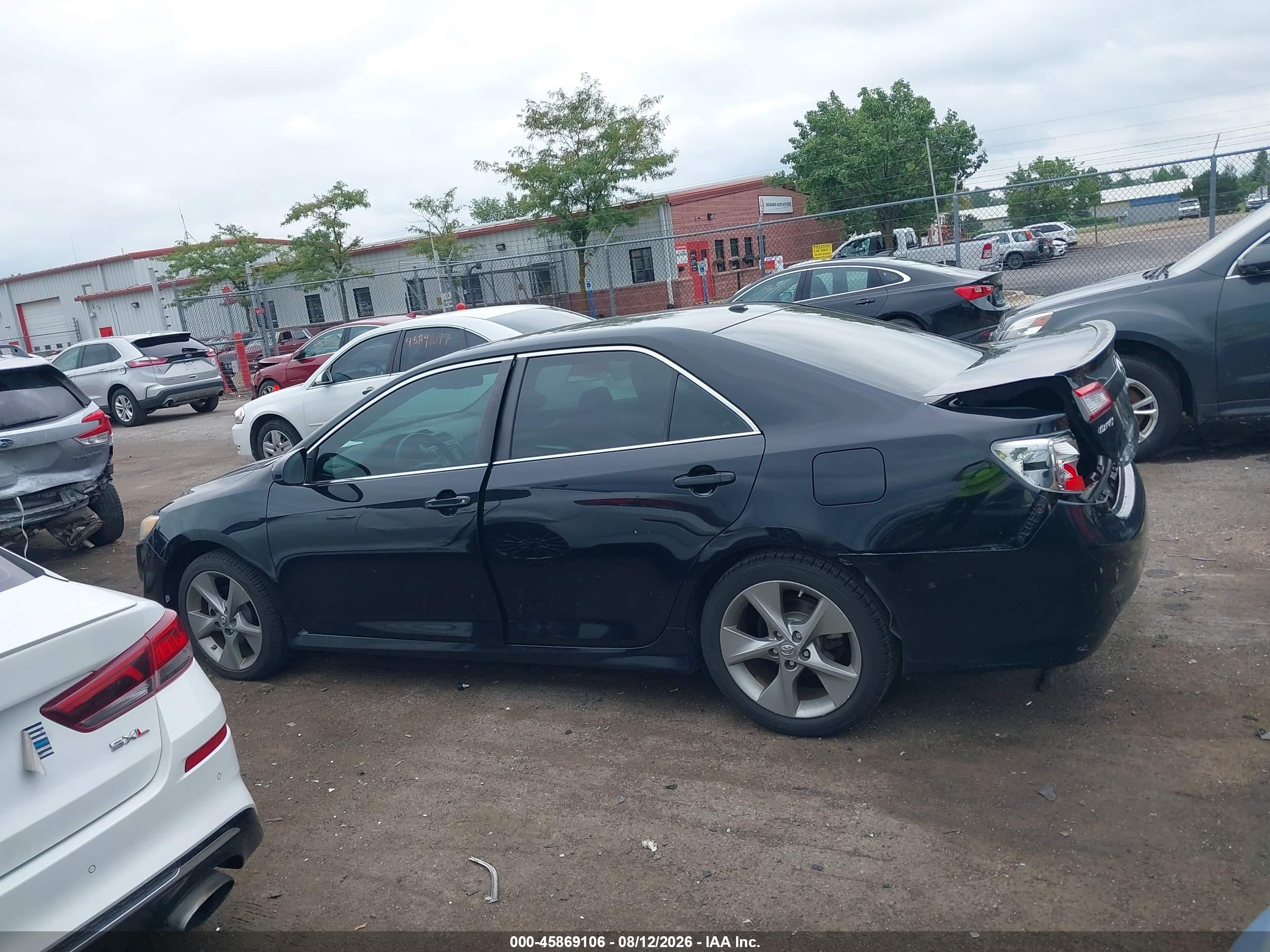 2012 Toyota Camry Se V6 Black vin: 4T1BK1FK9CU011086