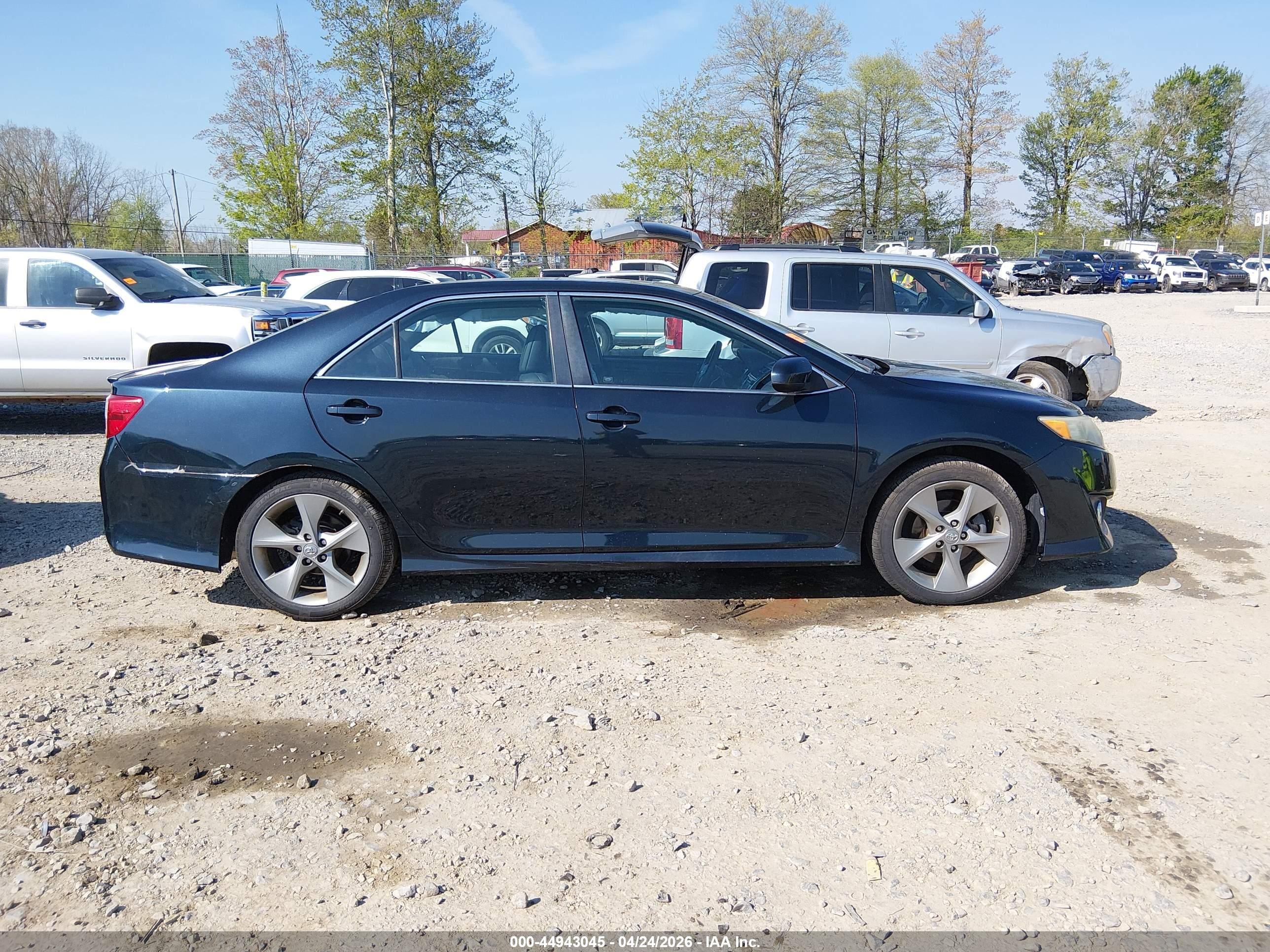 2012 Toyota Camry Se V6 Black vin: 4T1BK1FK9CU014862