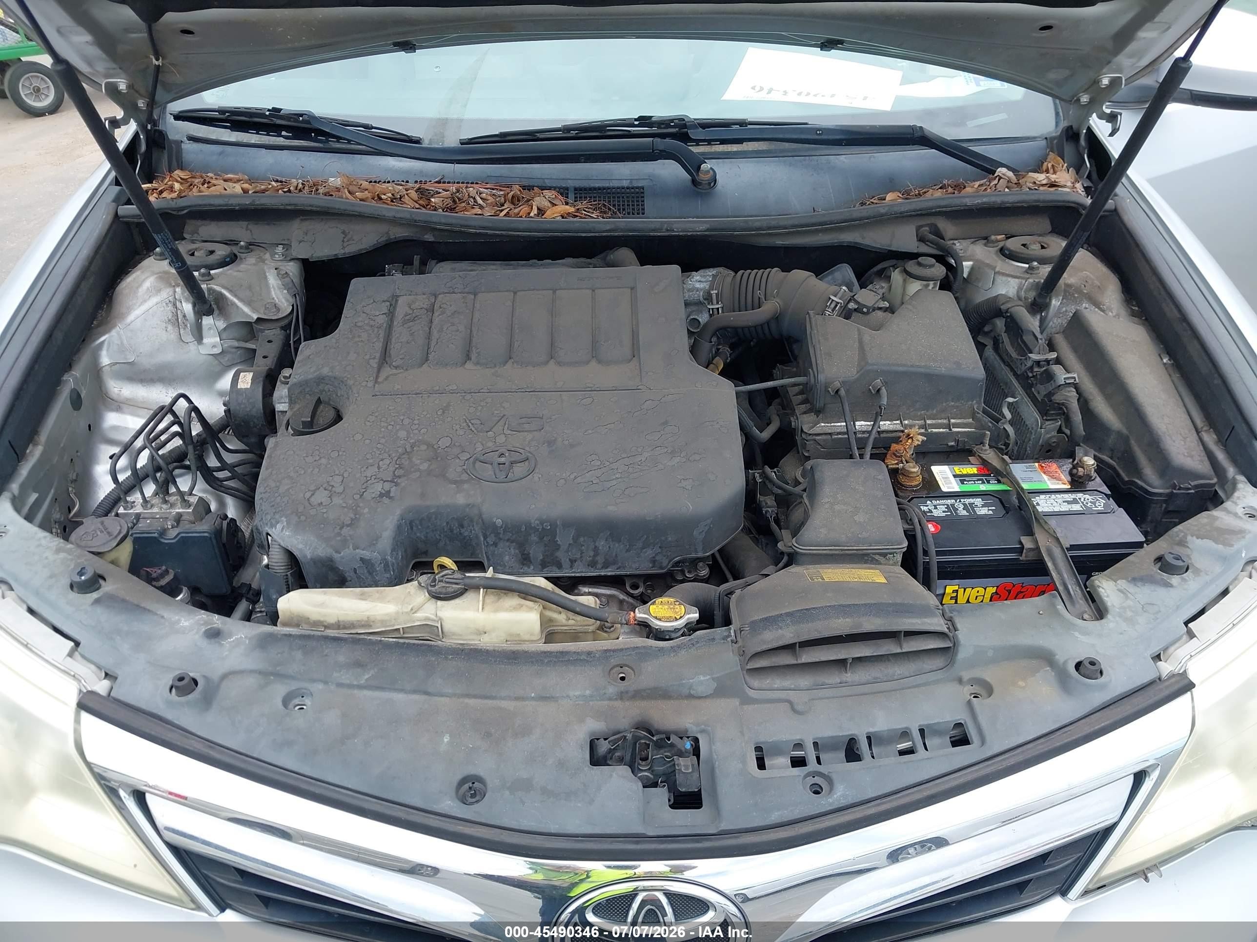 2012 Toyota Camry Xle V6 Silver vin: 4T1BK1FK9CU020029