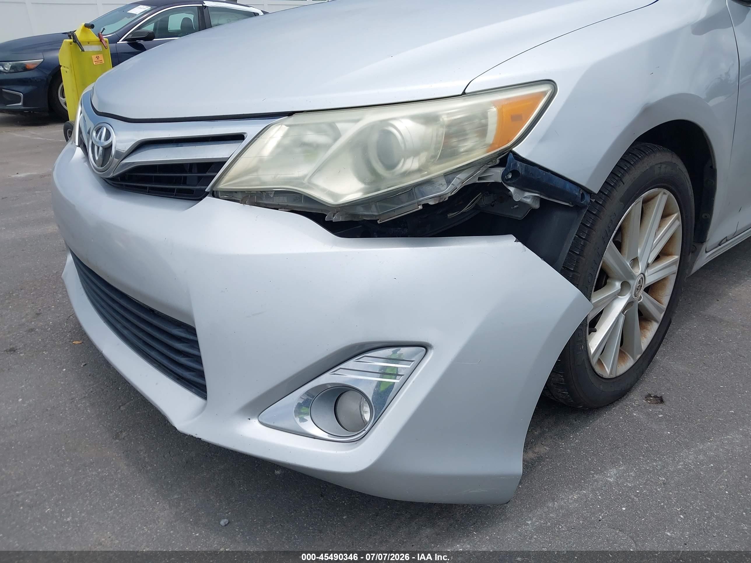 2012 Toyota Camry Xle V6 Silver vin: 4T1BK1FK9CU020029