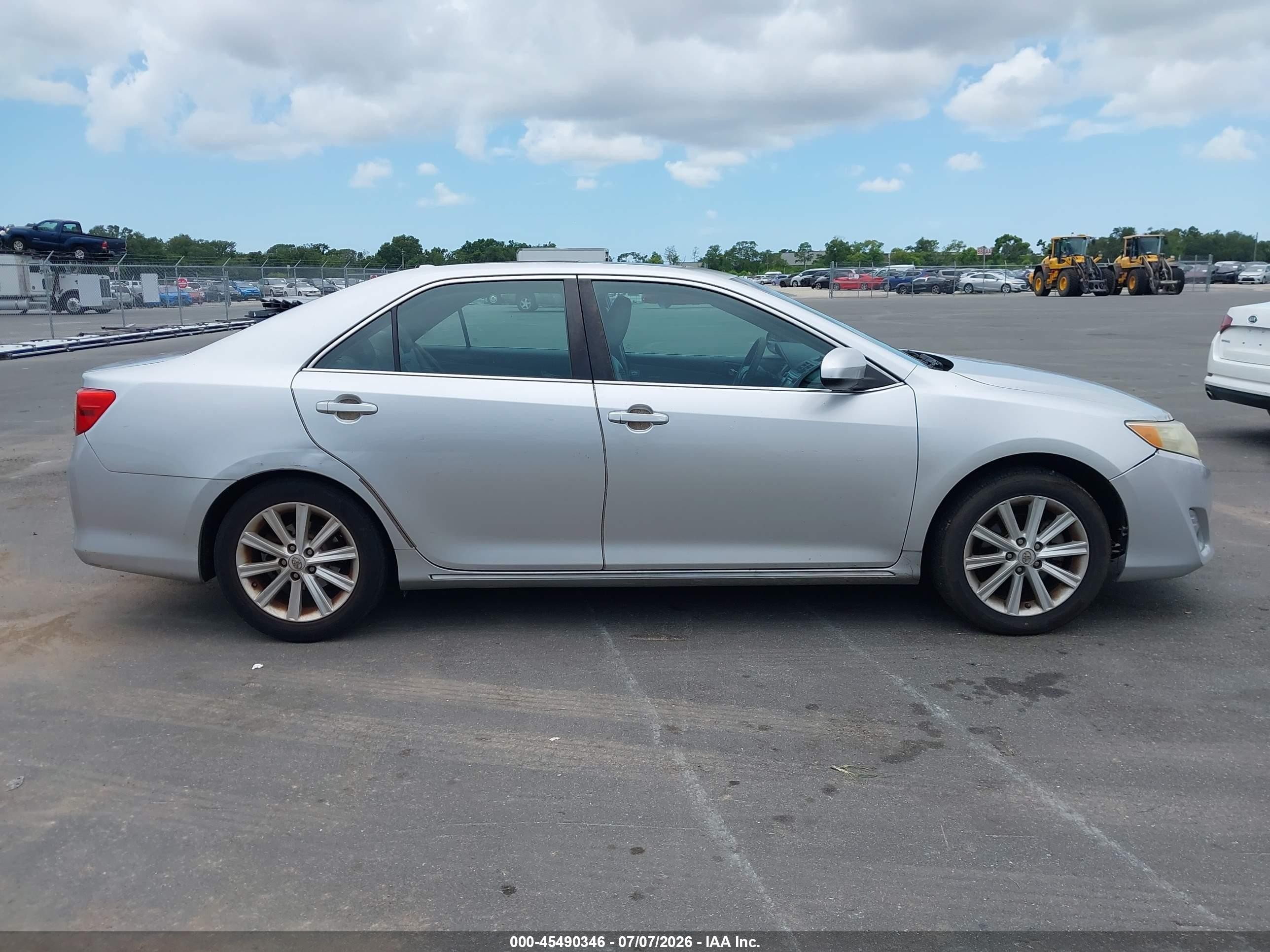 2012 Toyota Camry Xle V6 Silver vin: 4T1BK1FK9CU020029