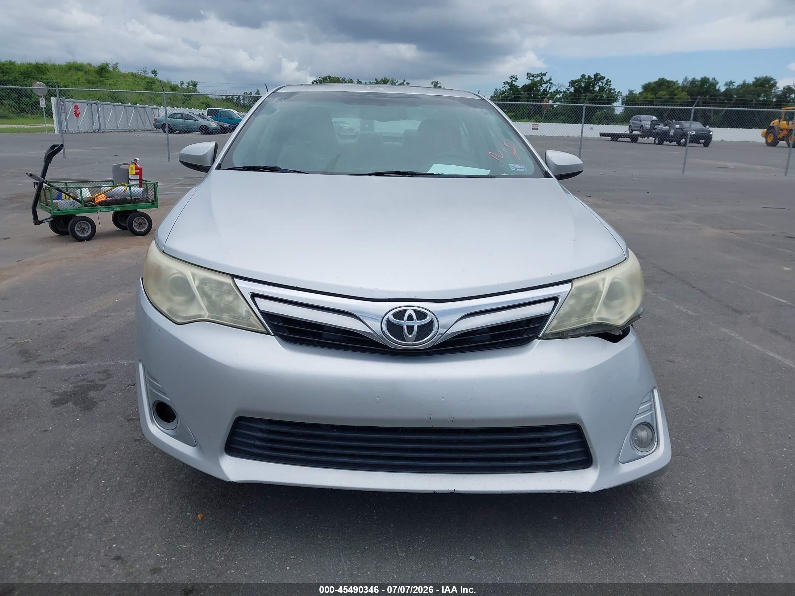 2012 Toyota Camry Xle V6 Silver vin: 4T1BK1FK9CU020029