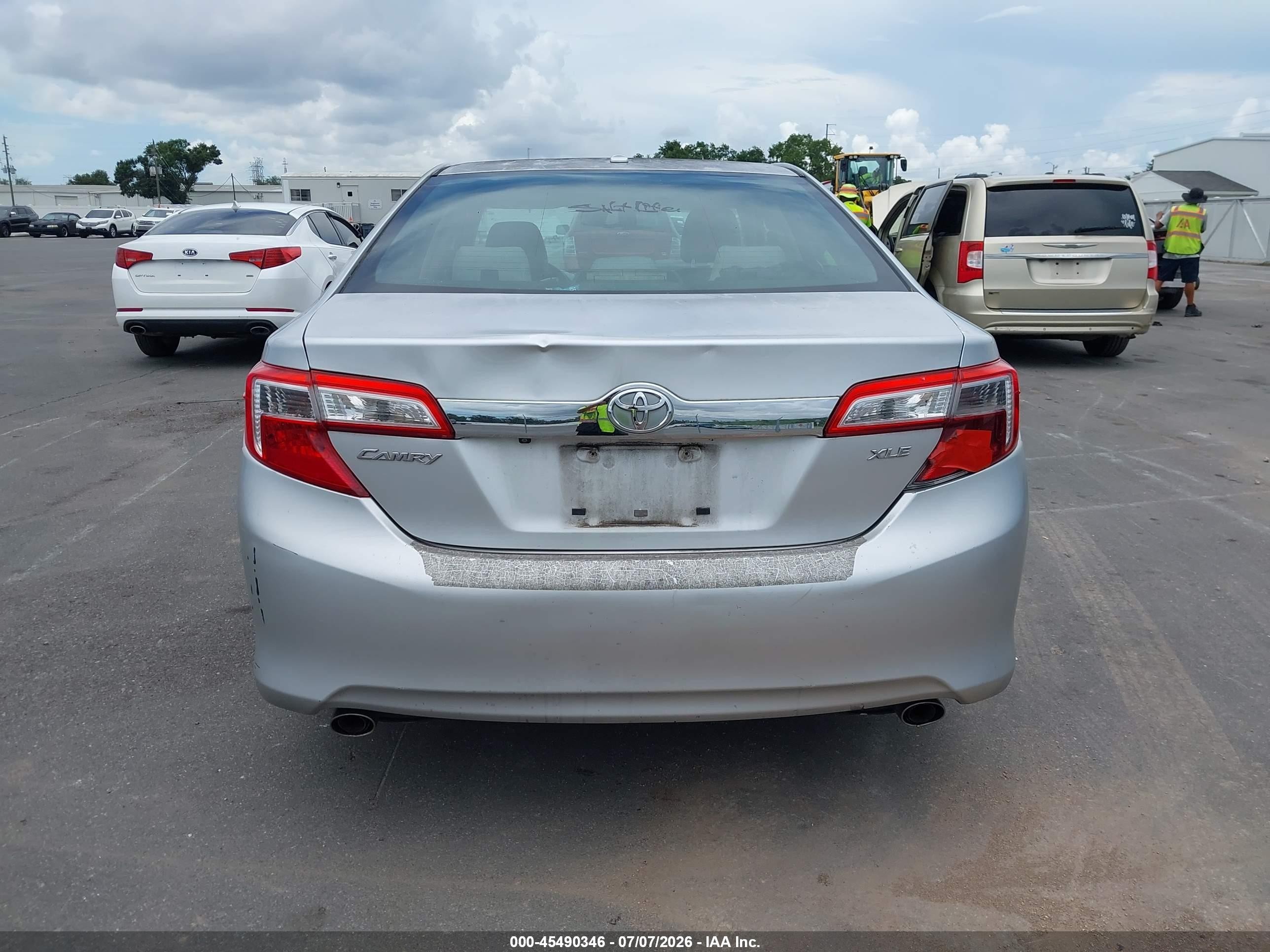 2012 Toyota Camry Xle V6 Silver vin: 4T1BK1FK9CU020029