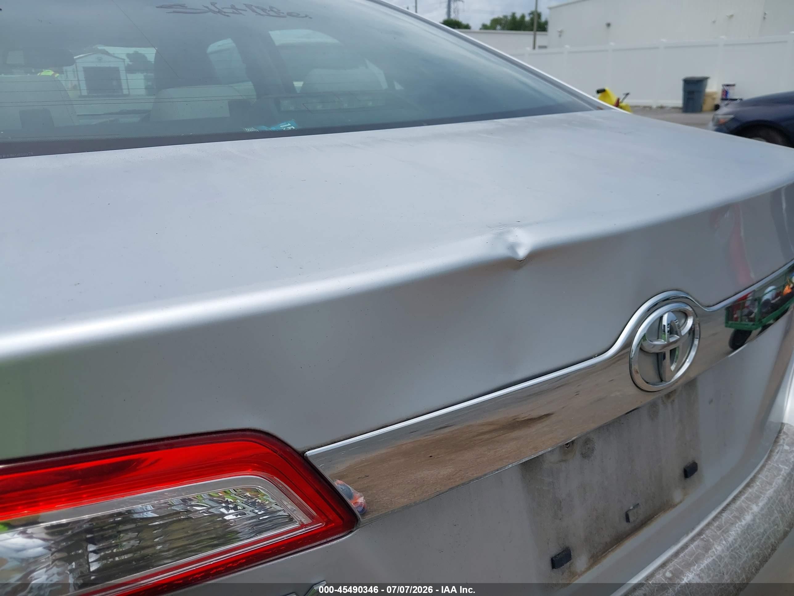 2012 Toyota Camry Xle V6 Silver vin: 4T1BK1FK9CU020029