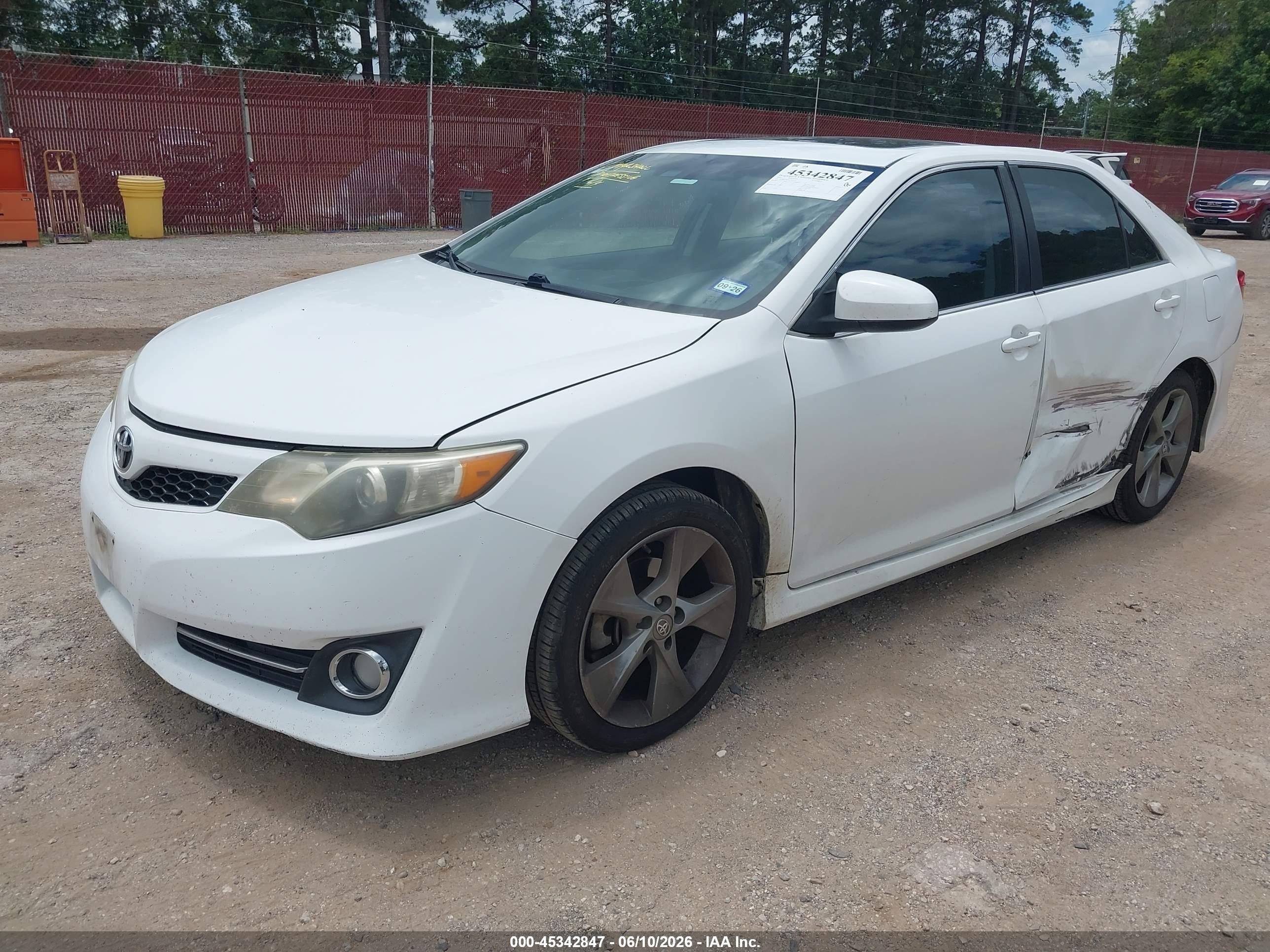 2012 Toyota Camry Se V6 White vin: 4T1BK1FK9CU503133