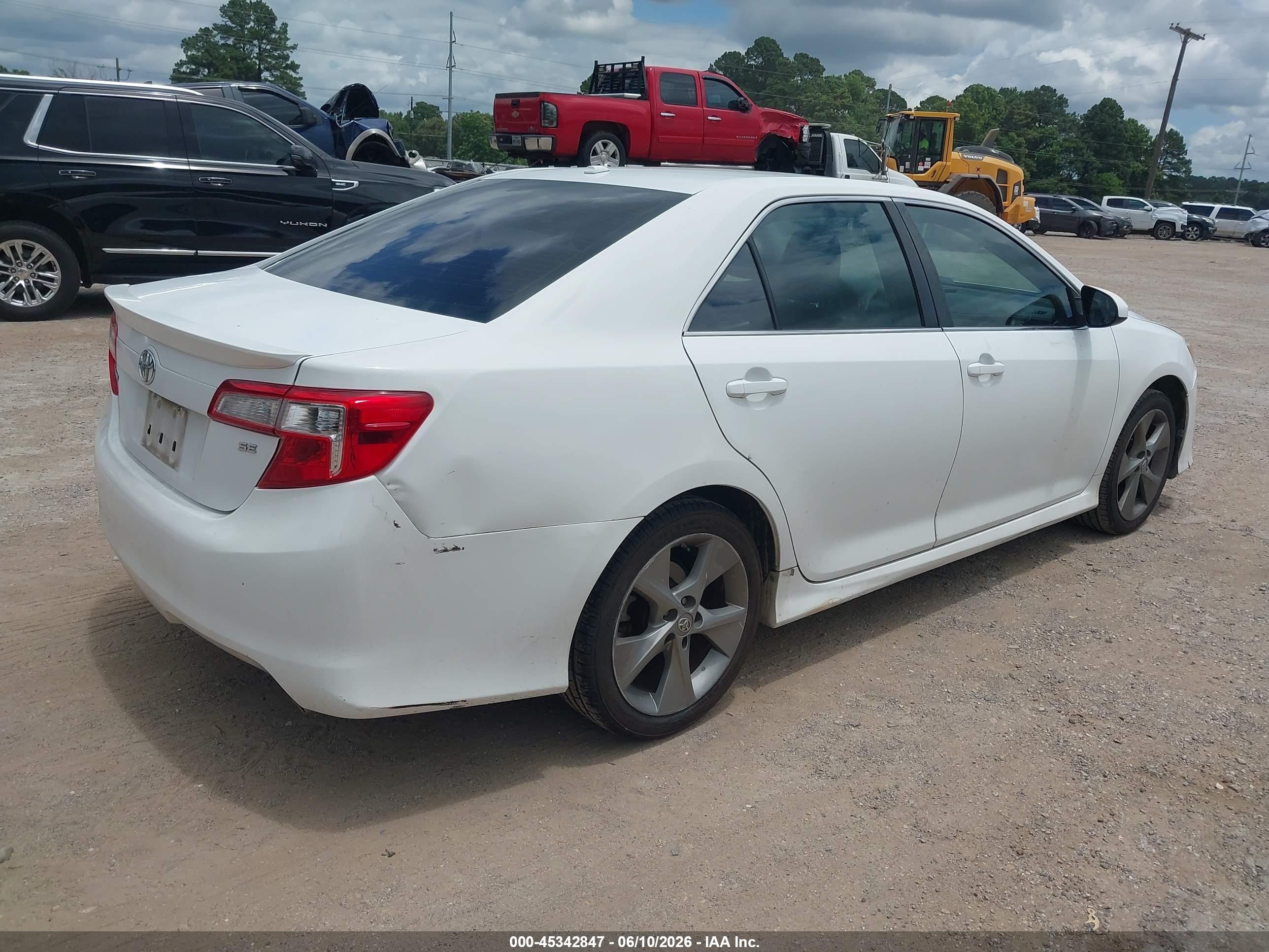 2012 Toyota Camry Se V6 White vin: 4T1BK1FK9CU503133