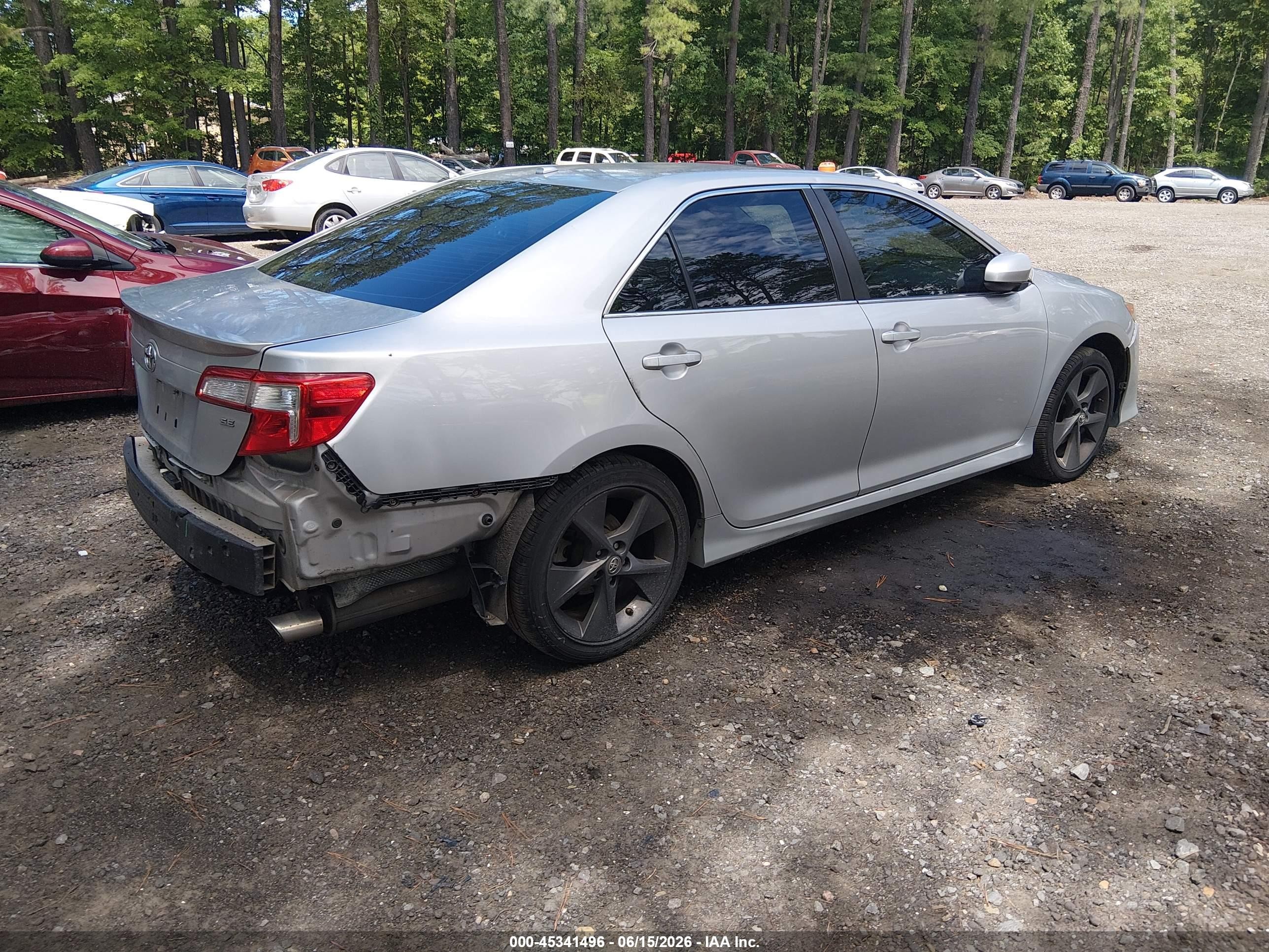 2012 Toyota Camry Se V6 Silver vin: 4T1BK1FK9CU503827