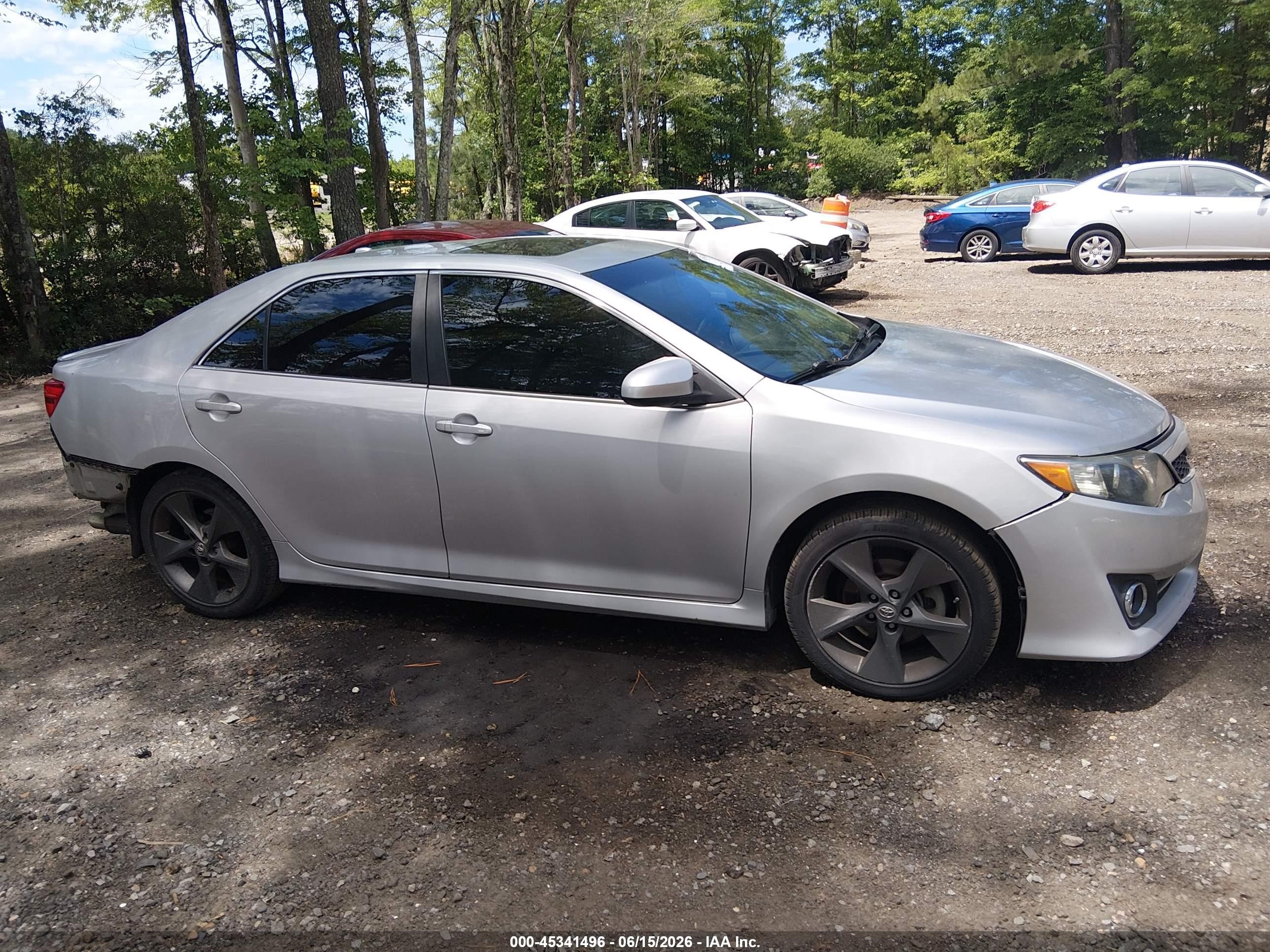 2012 Toyota Camry Se V6 Silver vin: 4T1BK1FK9CU503827