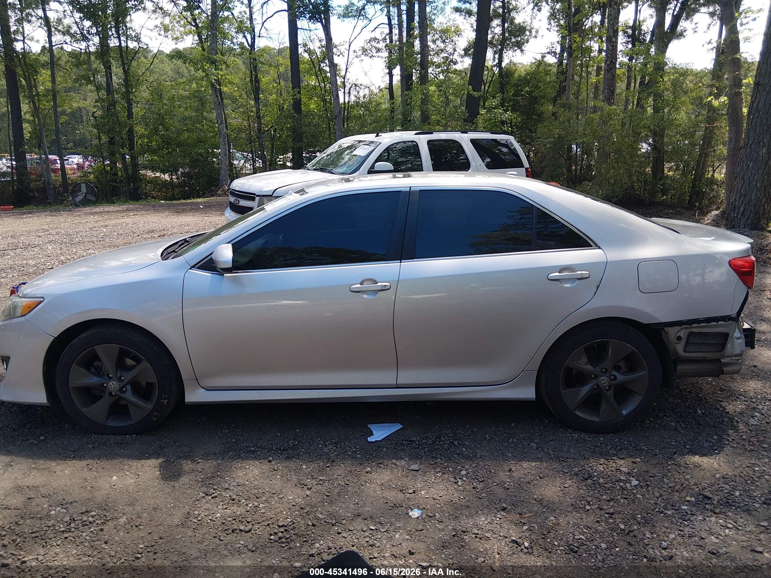 2012 Toyota Camry Se V6 Silver vin: 4T1BK1FK9CU503827
