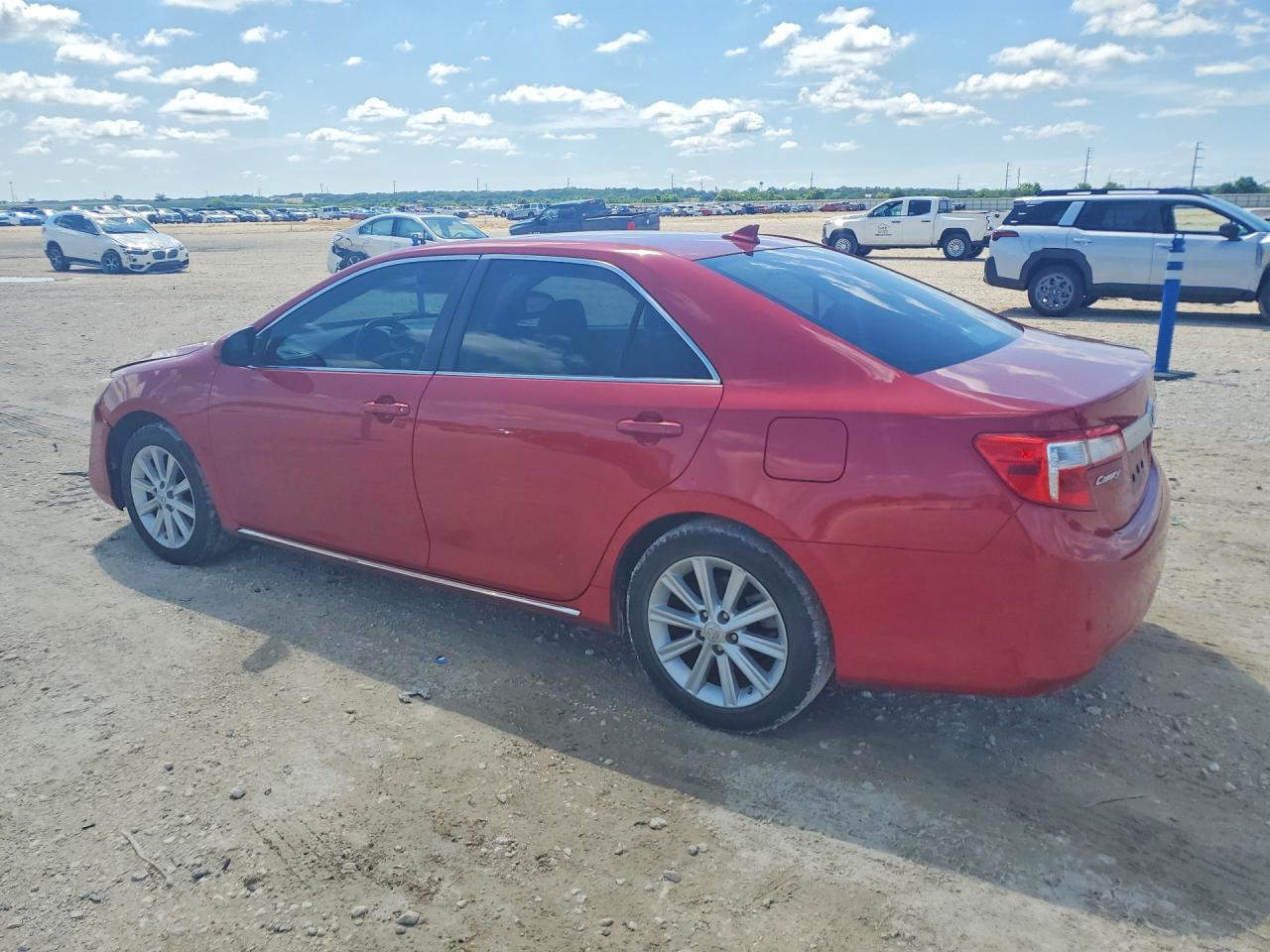 2012 Toyota Camry Xle V6 Red vin: 4T1BK1FK9CU506324