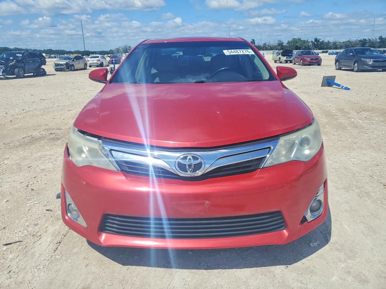 2012 Toyota Camry Xle V6 Red vin: 4T1BK1FK9CU506324
